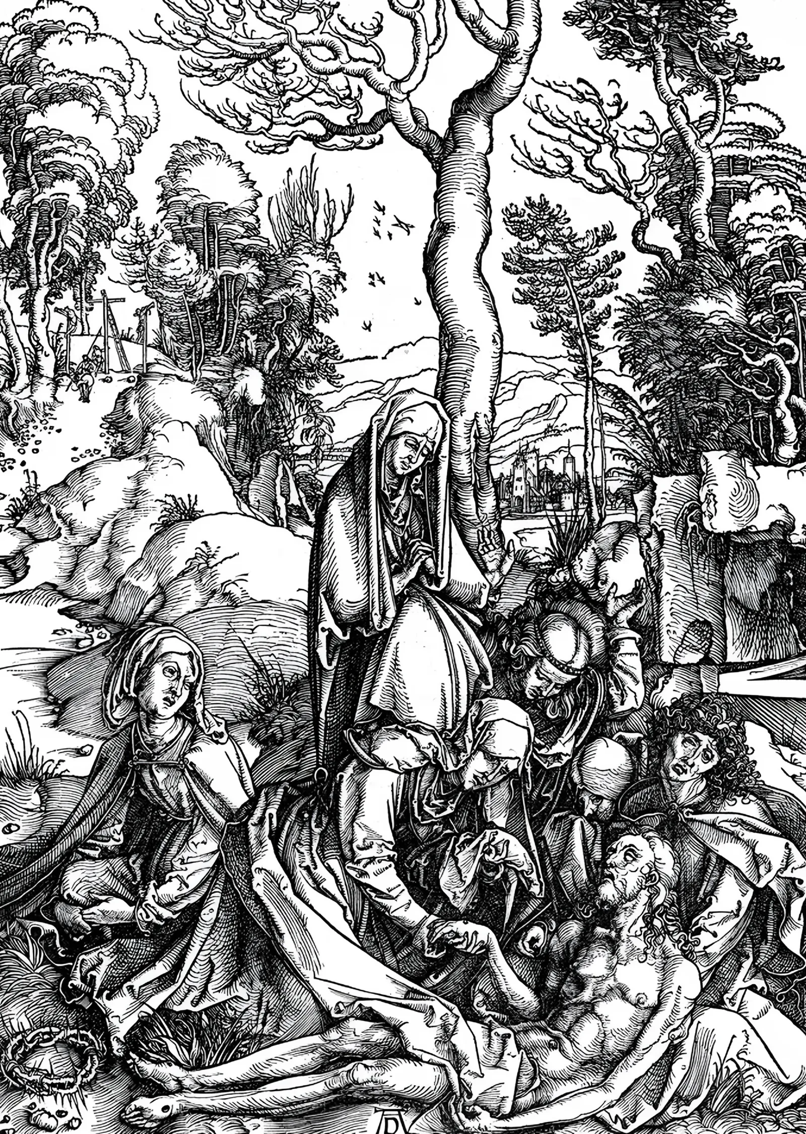 İsa'ya Ağıt - Albrecht Dürer metal tablo