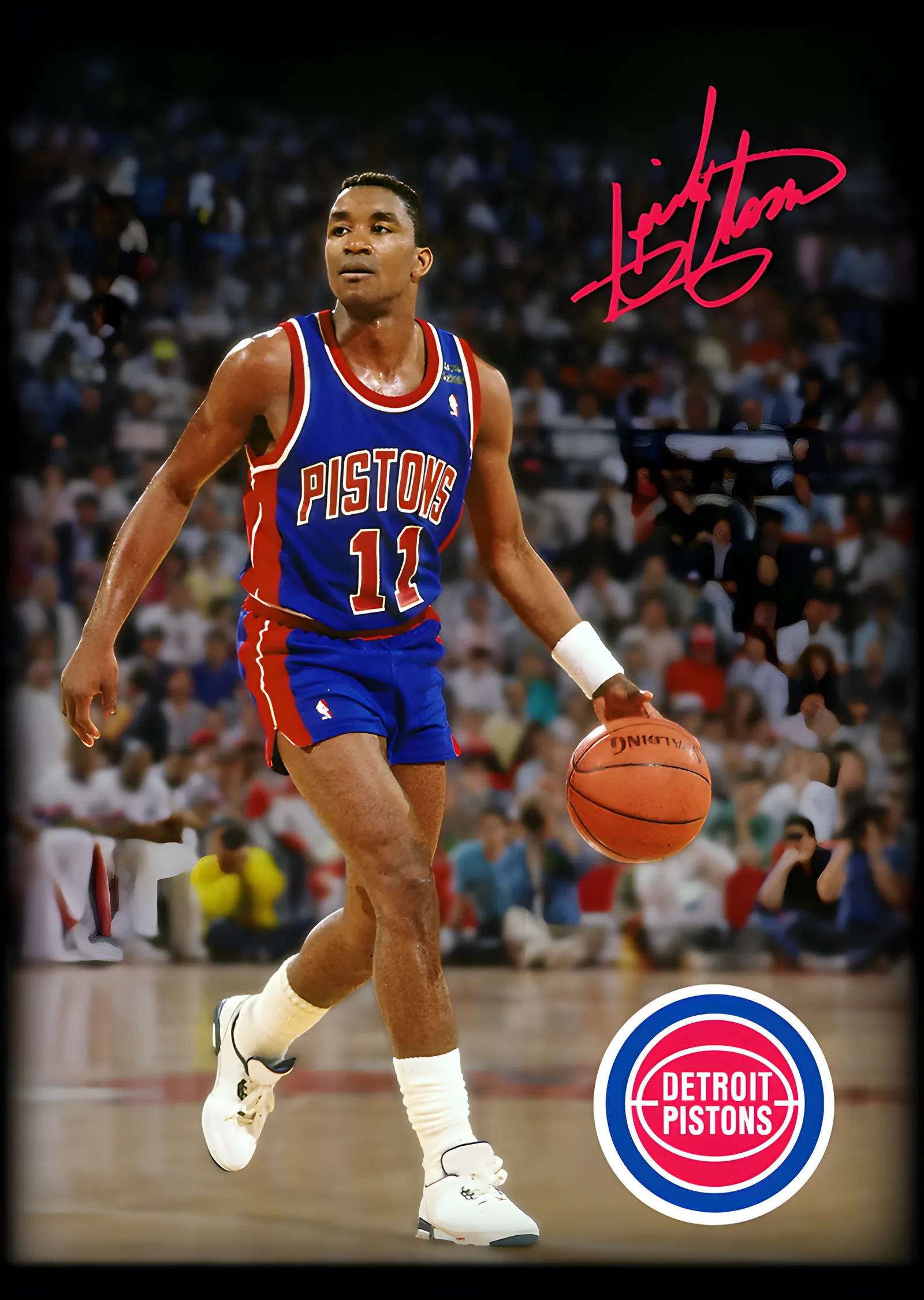 Isiah Thomas - Detroit Pistons metal tablo