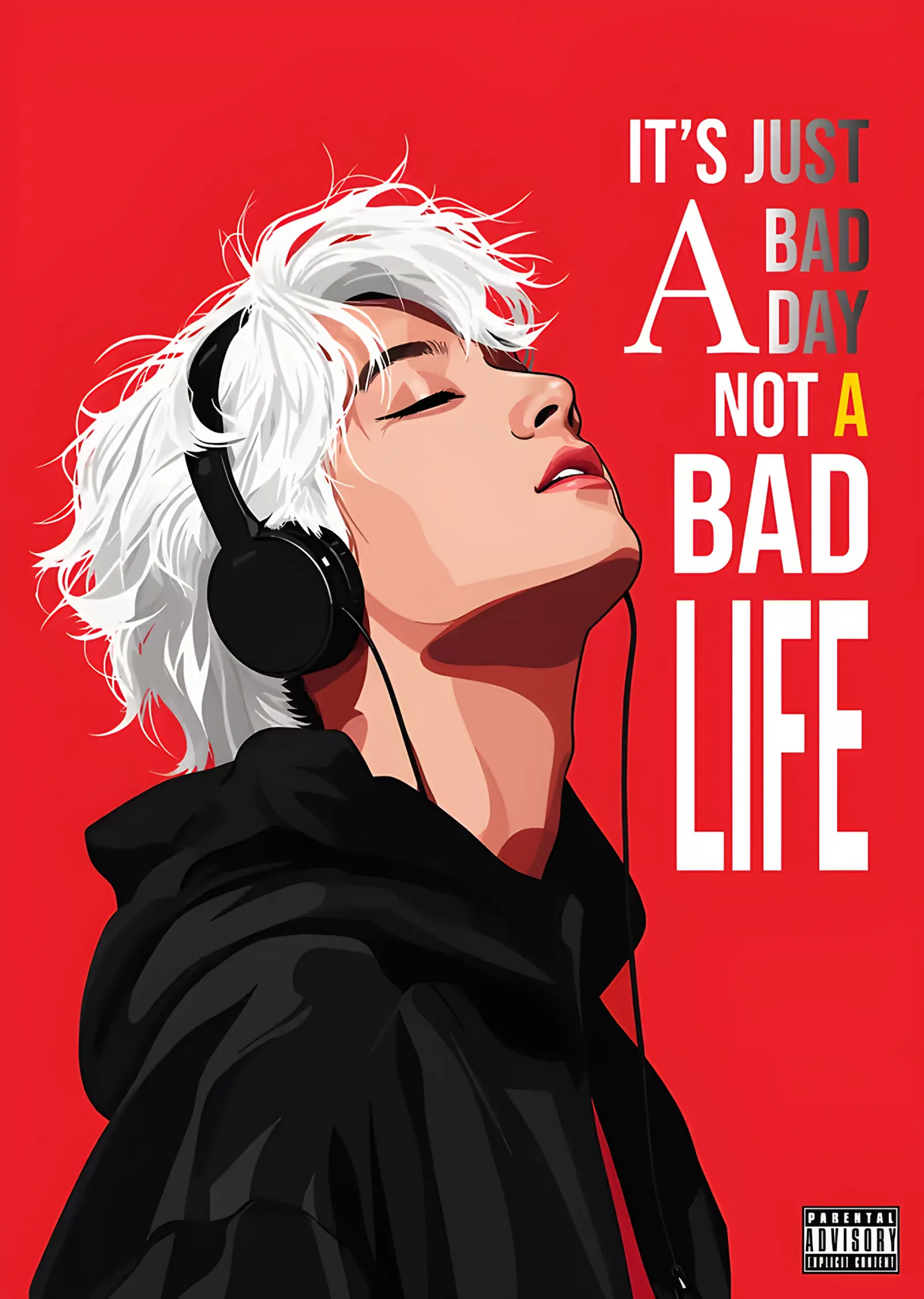 It's Just a Bad Day Not a Bad Life metal tablo