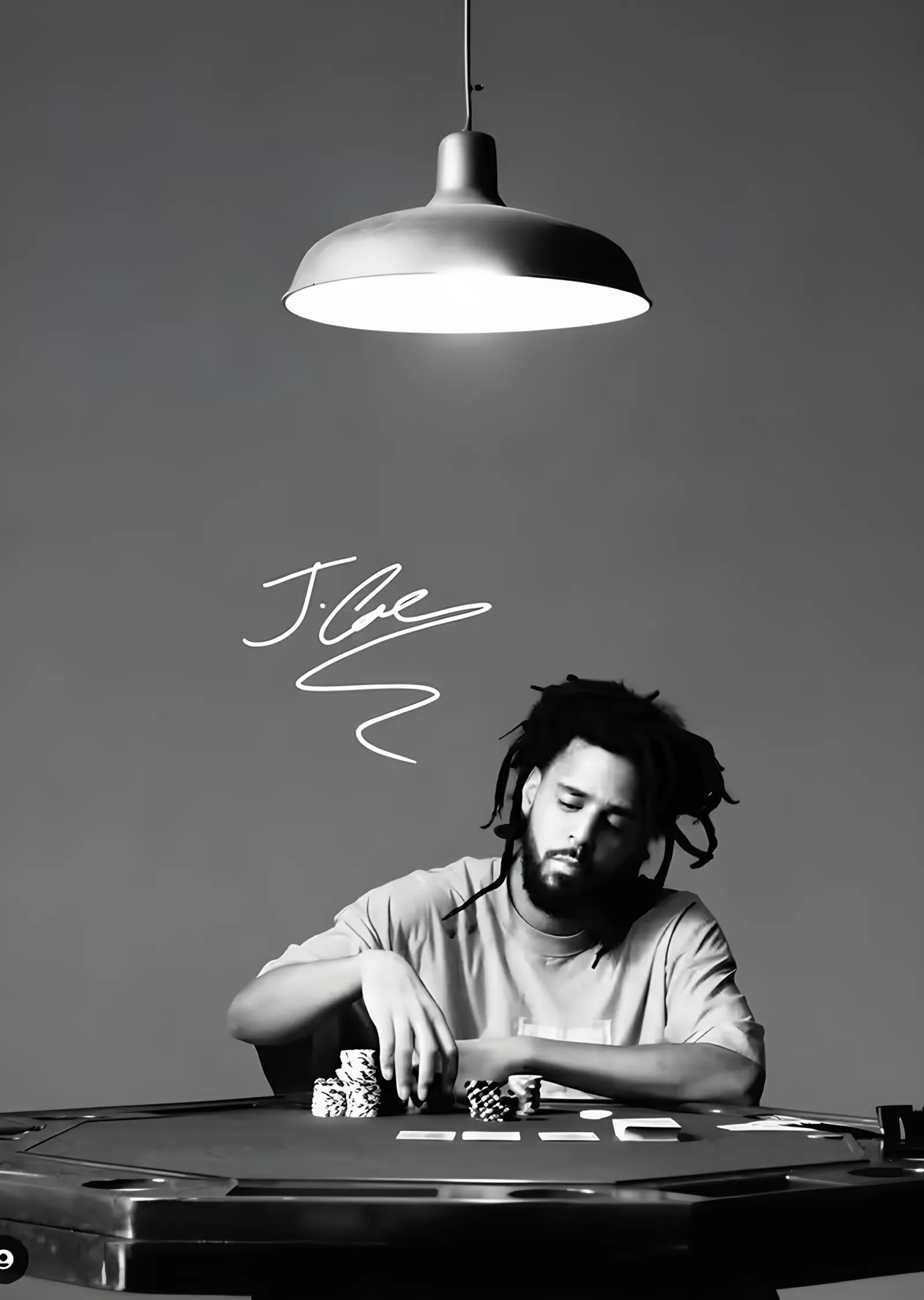 J. Cole - Poker Masasında metal tablo
