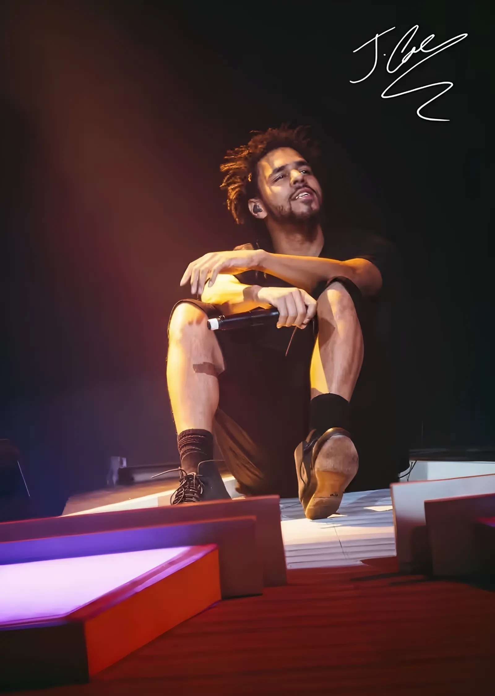 J. Cole - Sahne Kenarında metal tablo