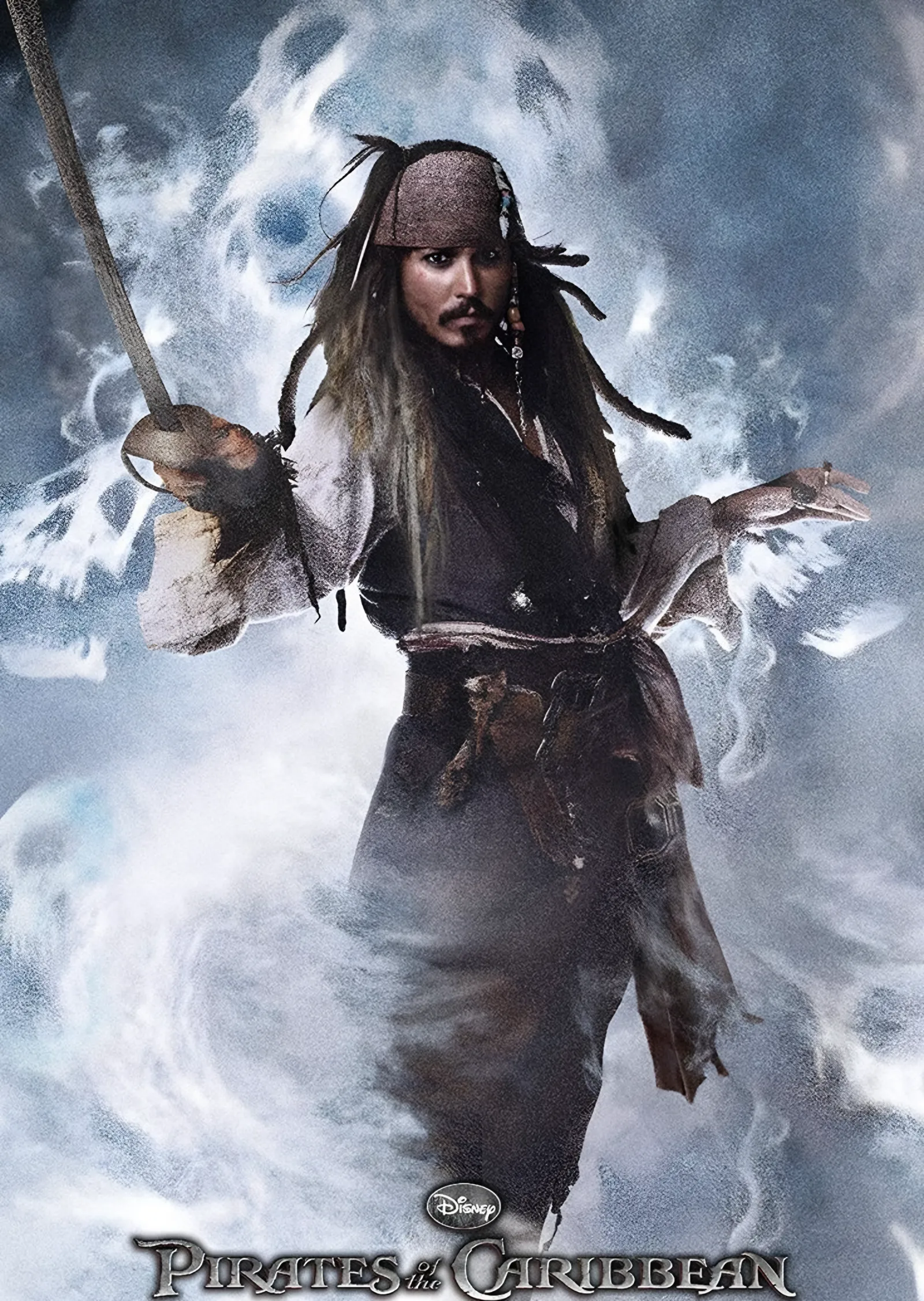 Jack Sparrow Sisin İçinde metal tablo