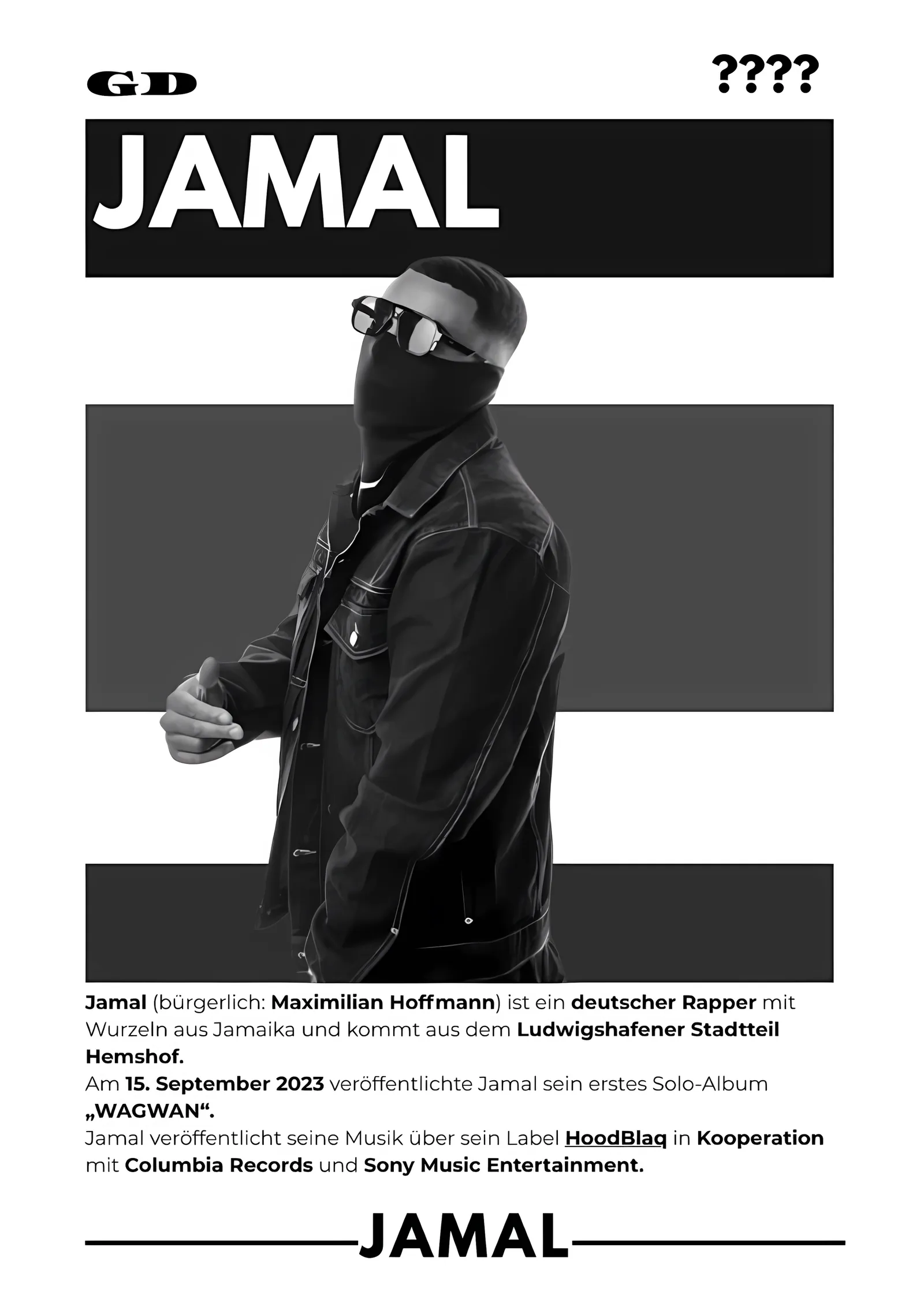 Jamal: Künye Afişi metal tablo
