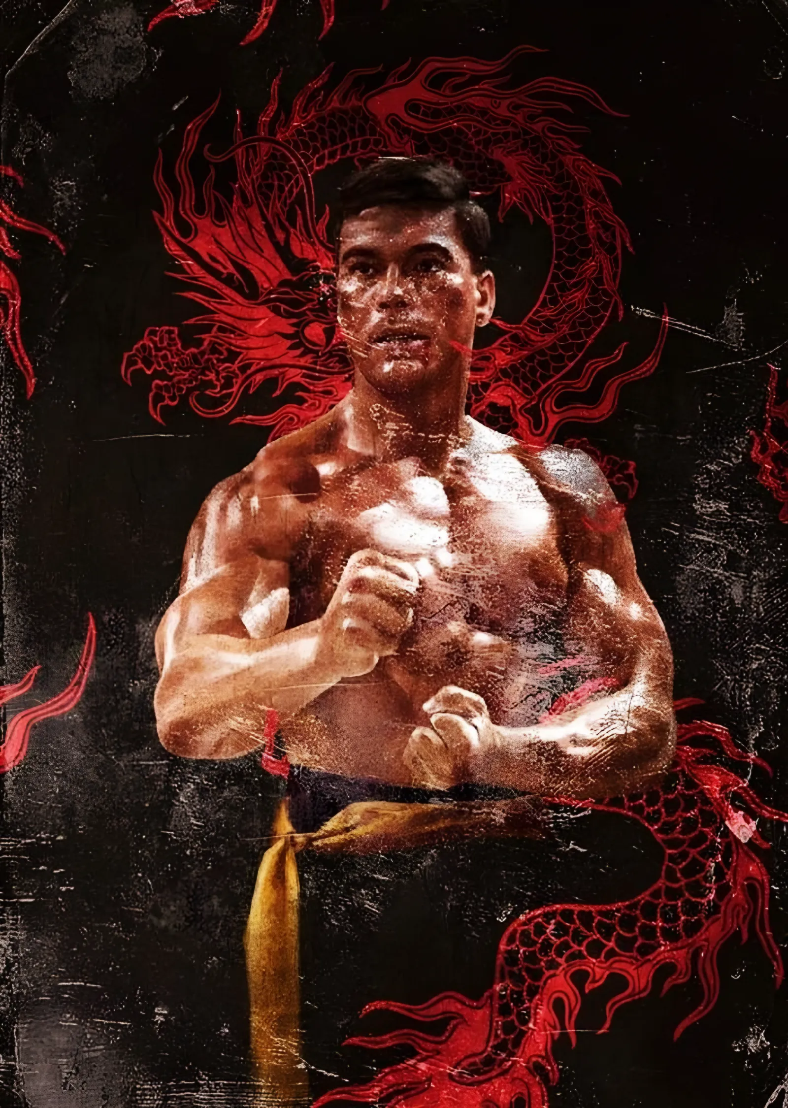 Jean-Claude Van Damme: Kızıl Ejderha metal tablo