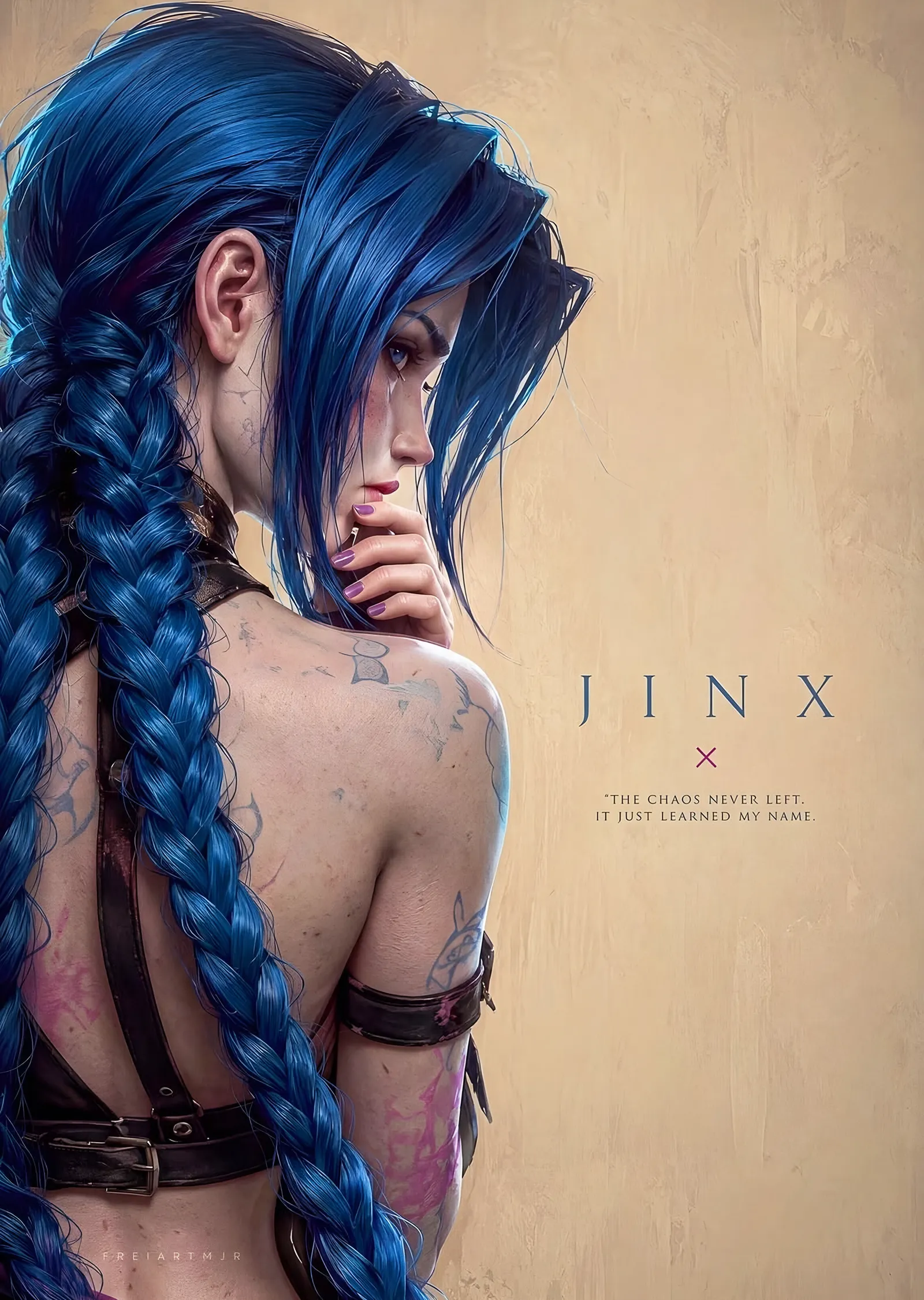 Jinx - Örgüler metal tablo