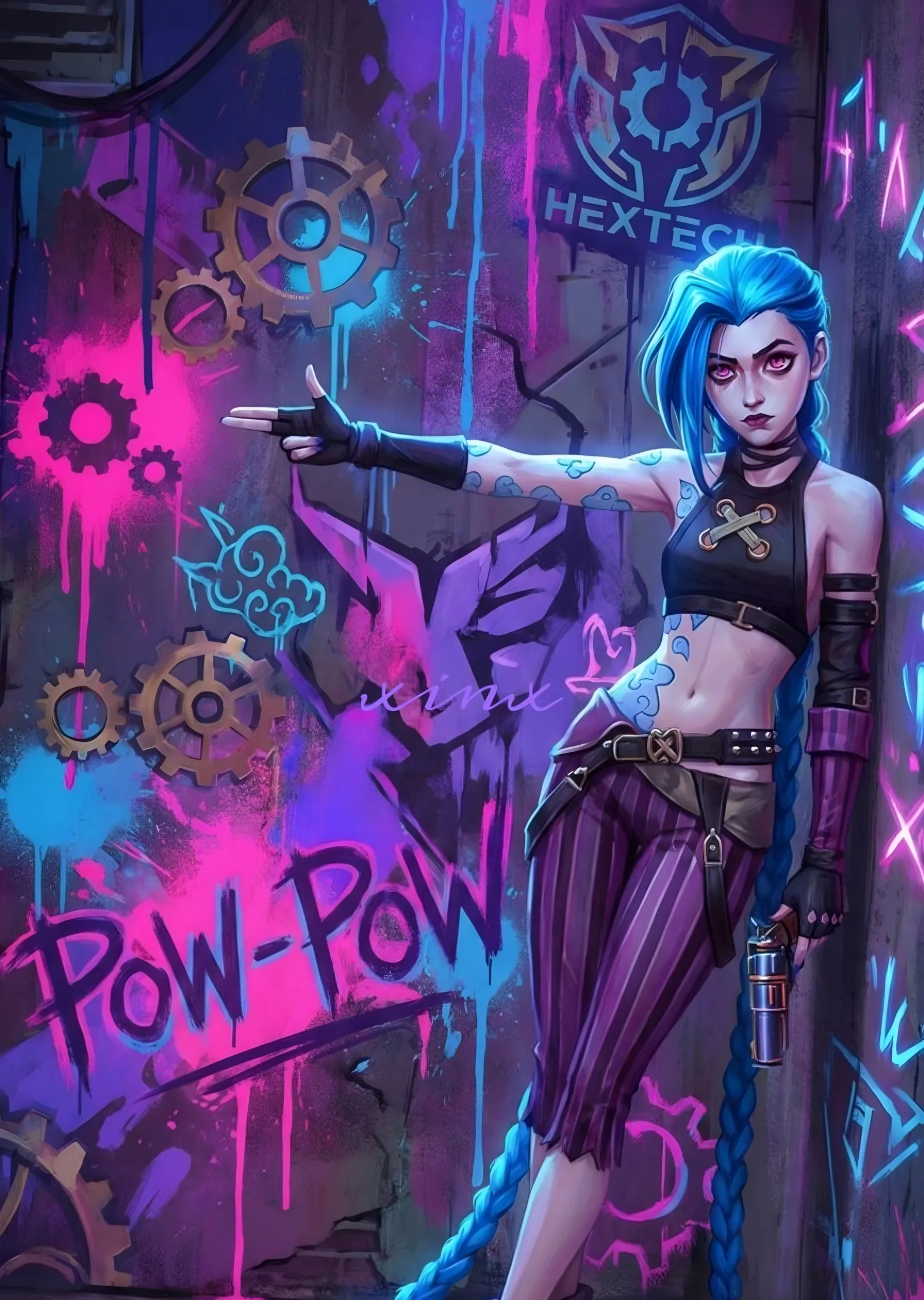 Jinx - Pow Pow metal tablo