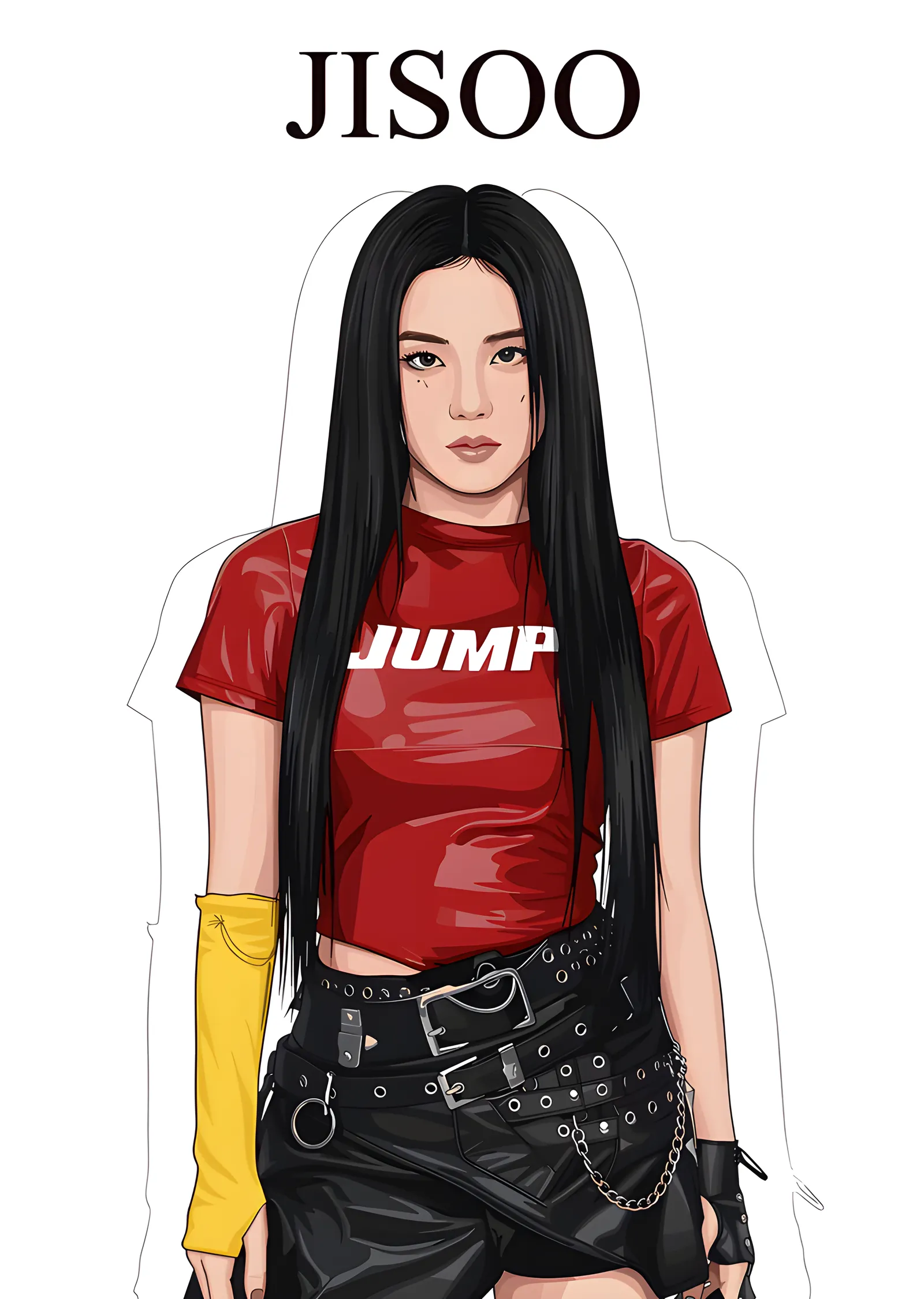 Jisoo - Jump Tişört metal tablo