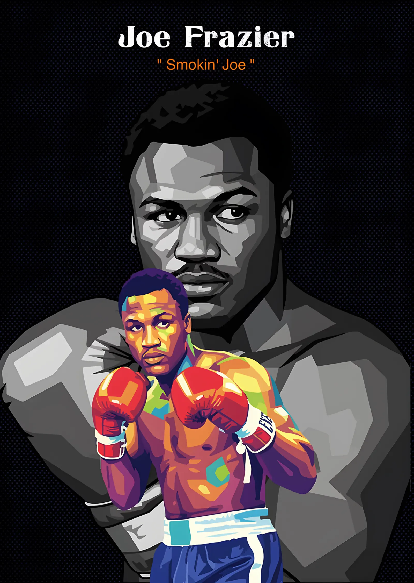 Joe Frazier - Smokin' Joe metal tablo