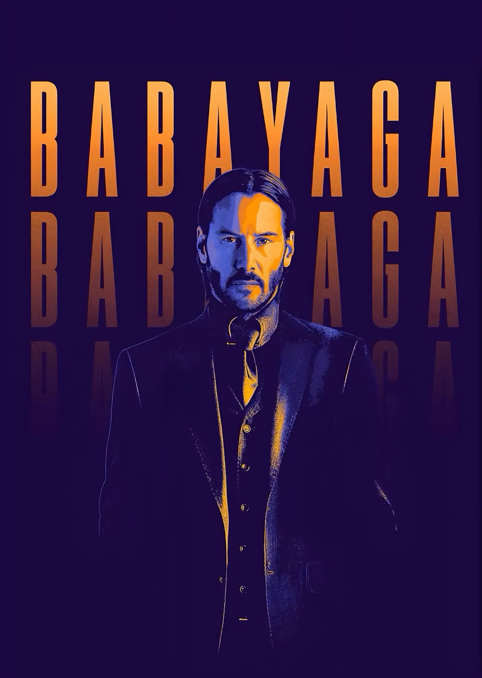 John Wick: Mor Babayaga Afişi metal tablo