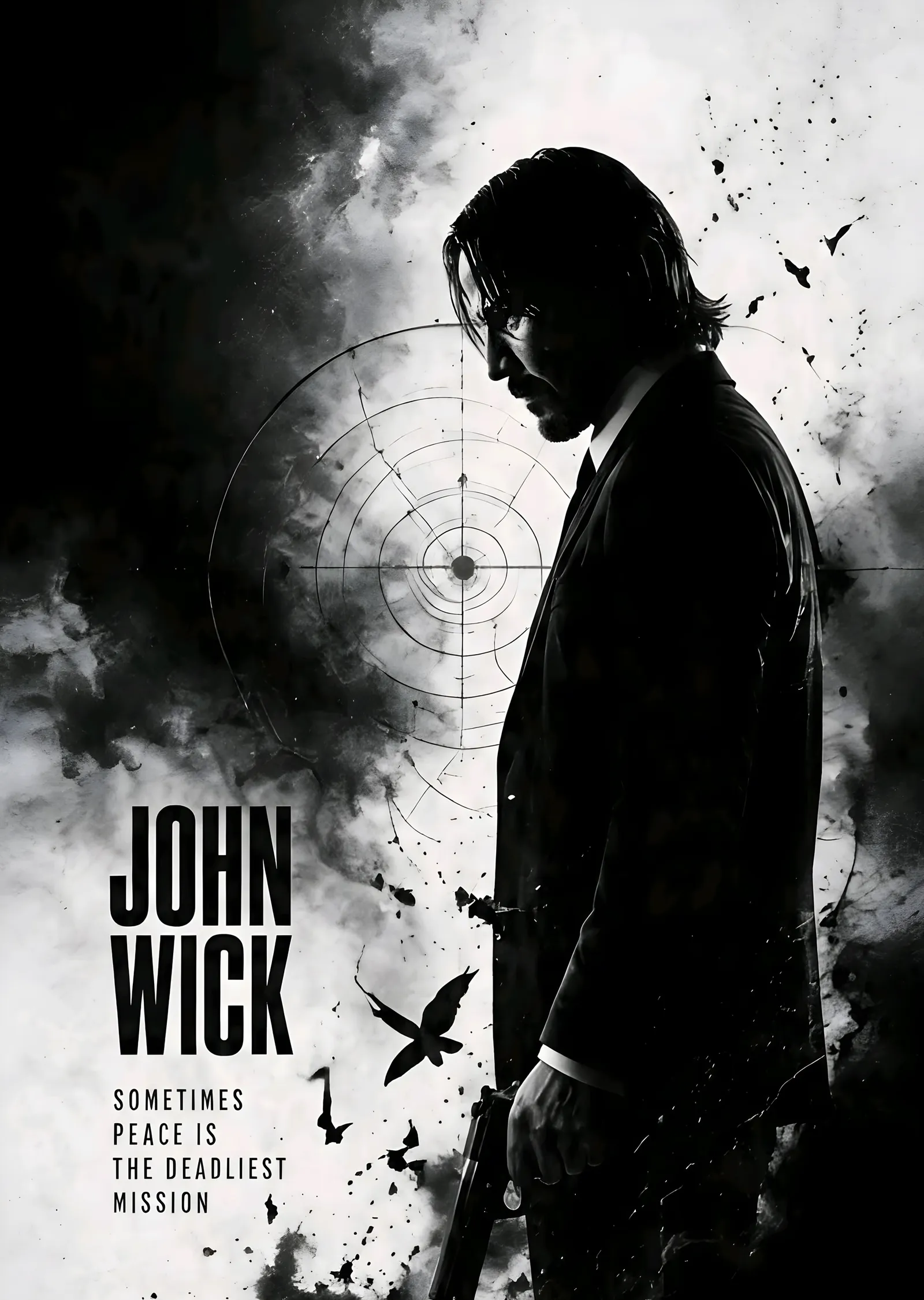 John Wick: Sometimes Peace Is the Deadliest Mission metal tablo