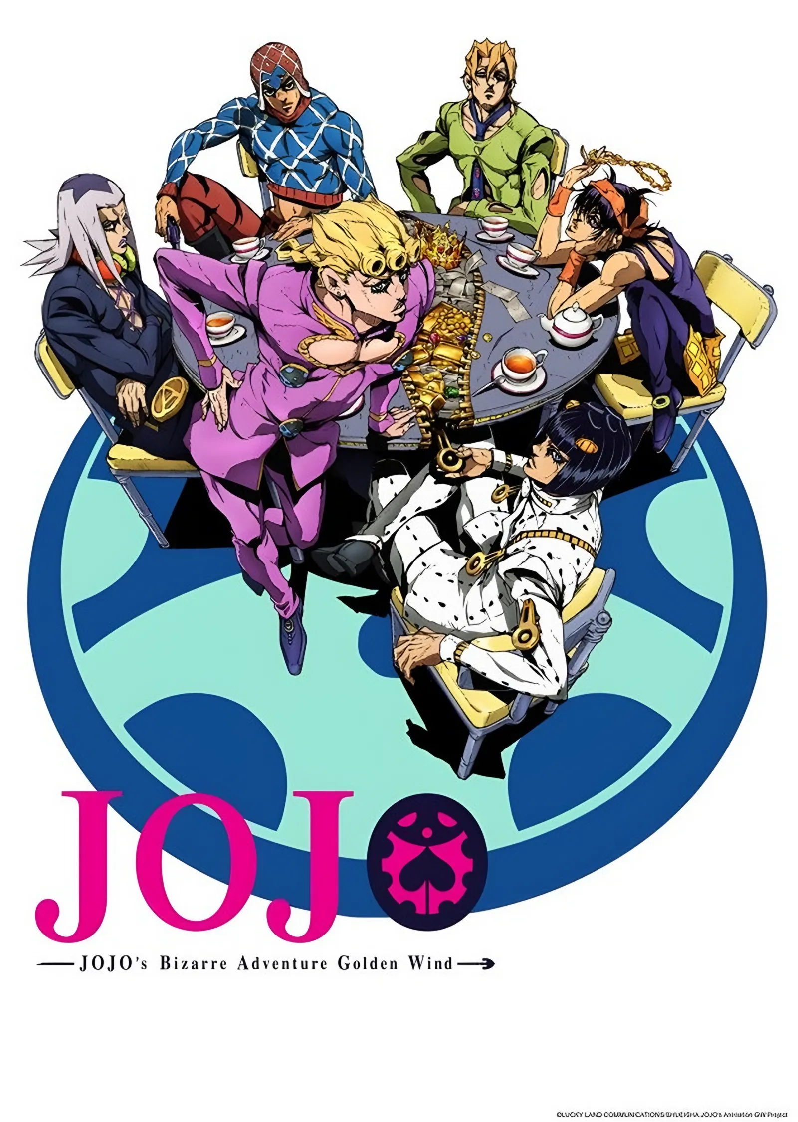 JoJo's Bizarre Adventure: Golden Wind Halkası metal tablo