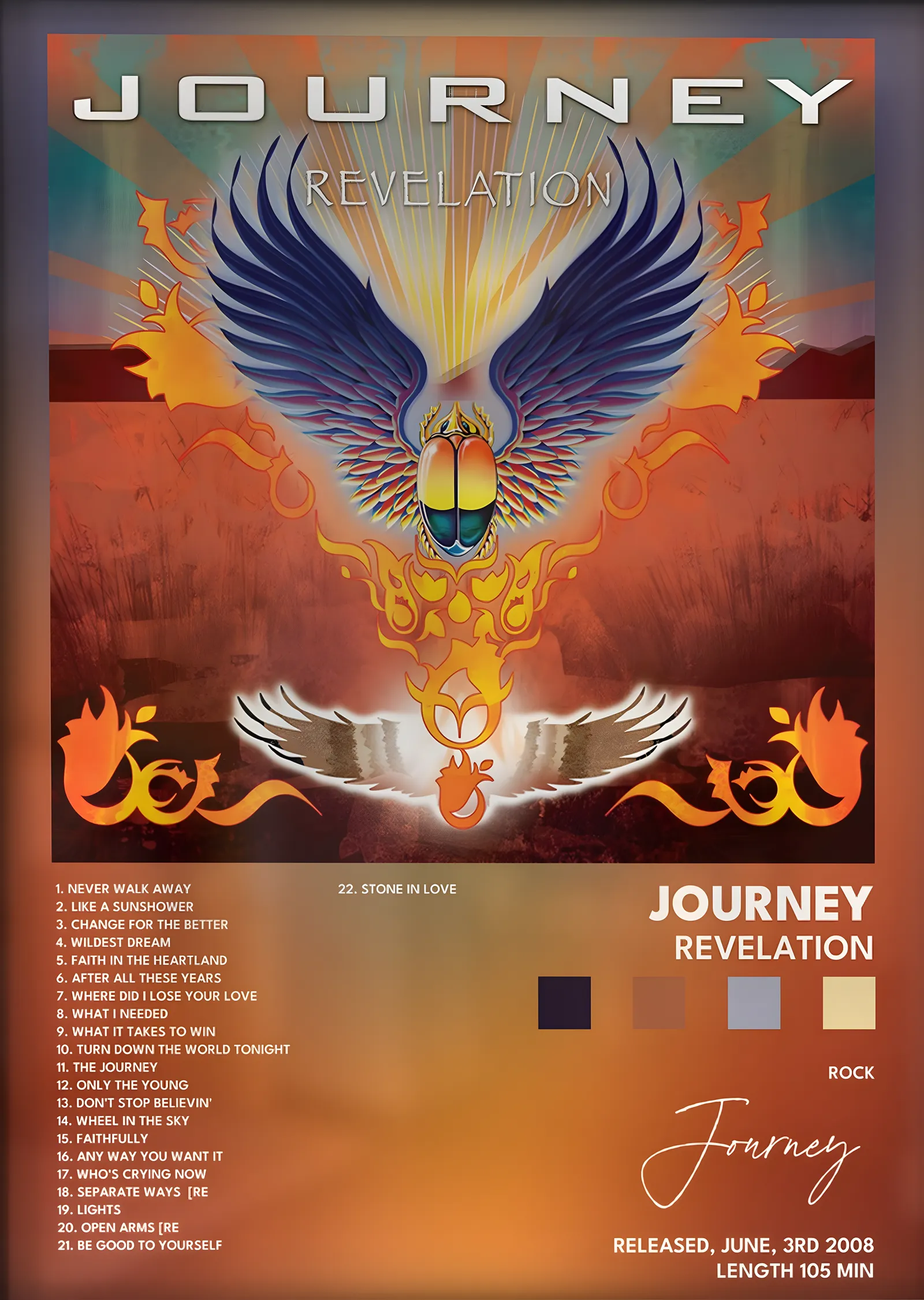 Journey: Revelation metal tablo