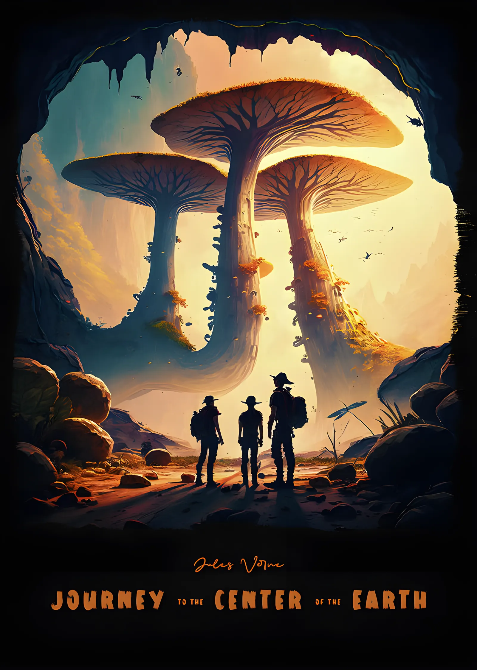 Journey to the Center of the Earth metal tablo