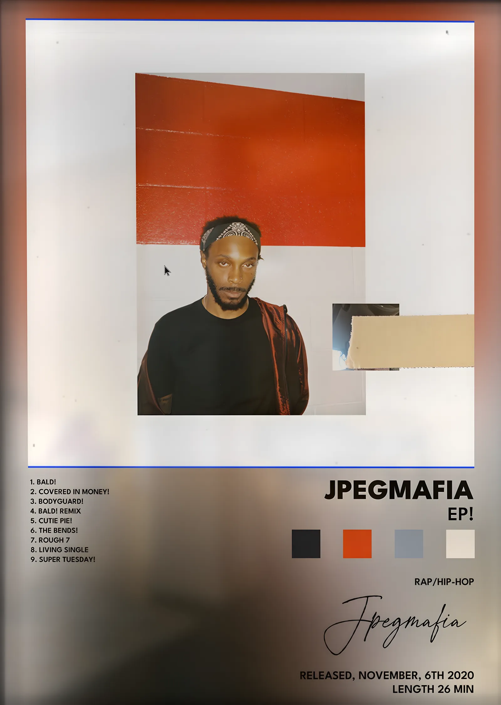 JPEGMAFIA: EP! metal tablo