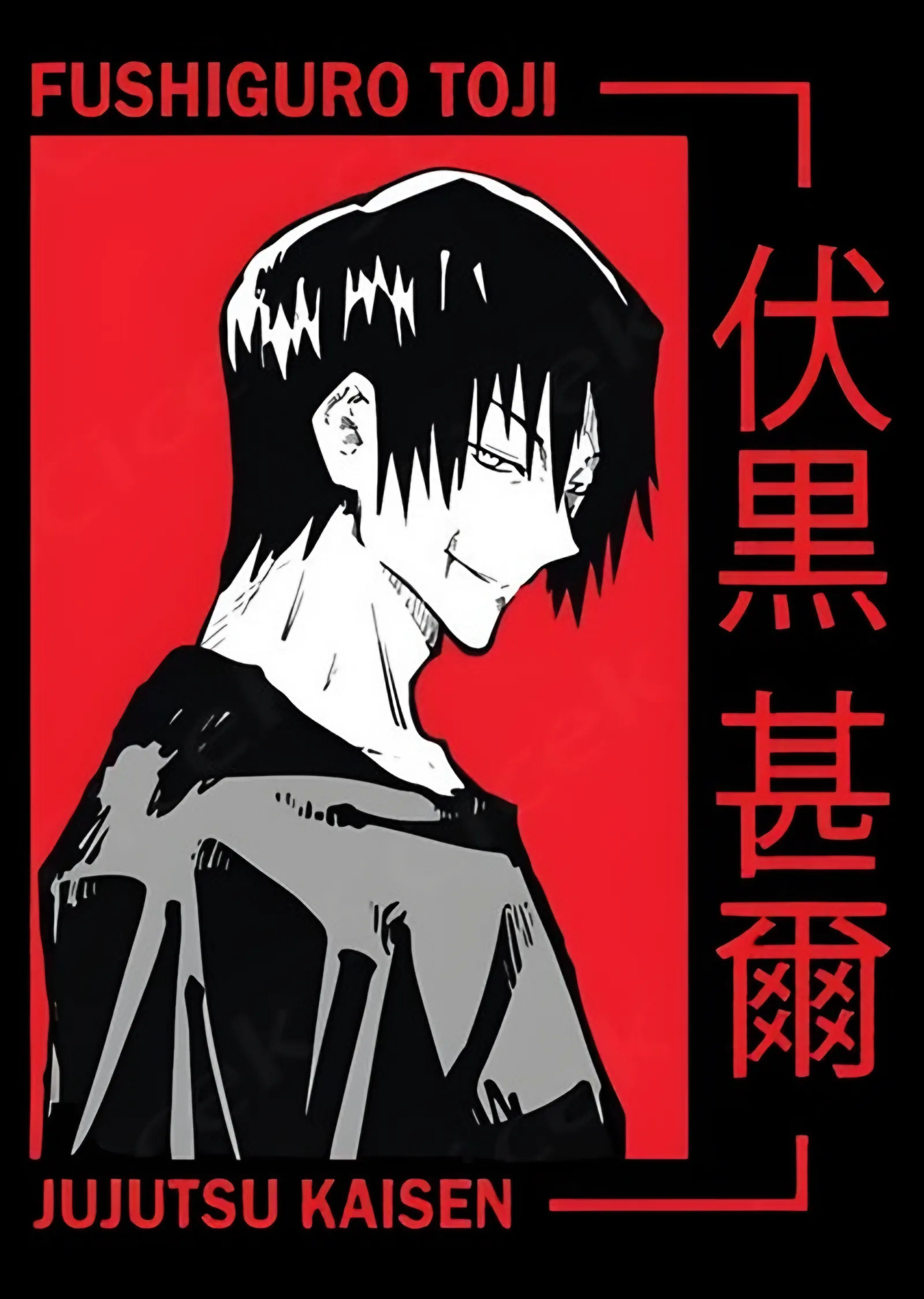 Jujutsu Kaisen - Toji Fushiguro metal tablo