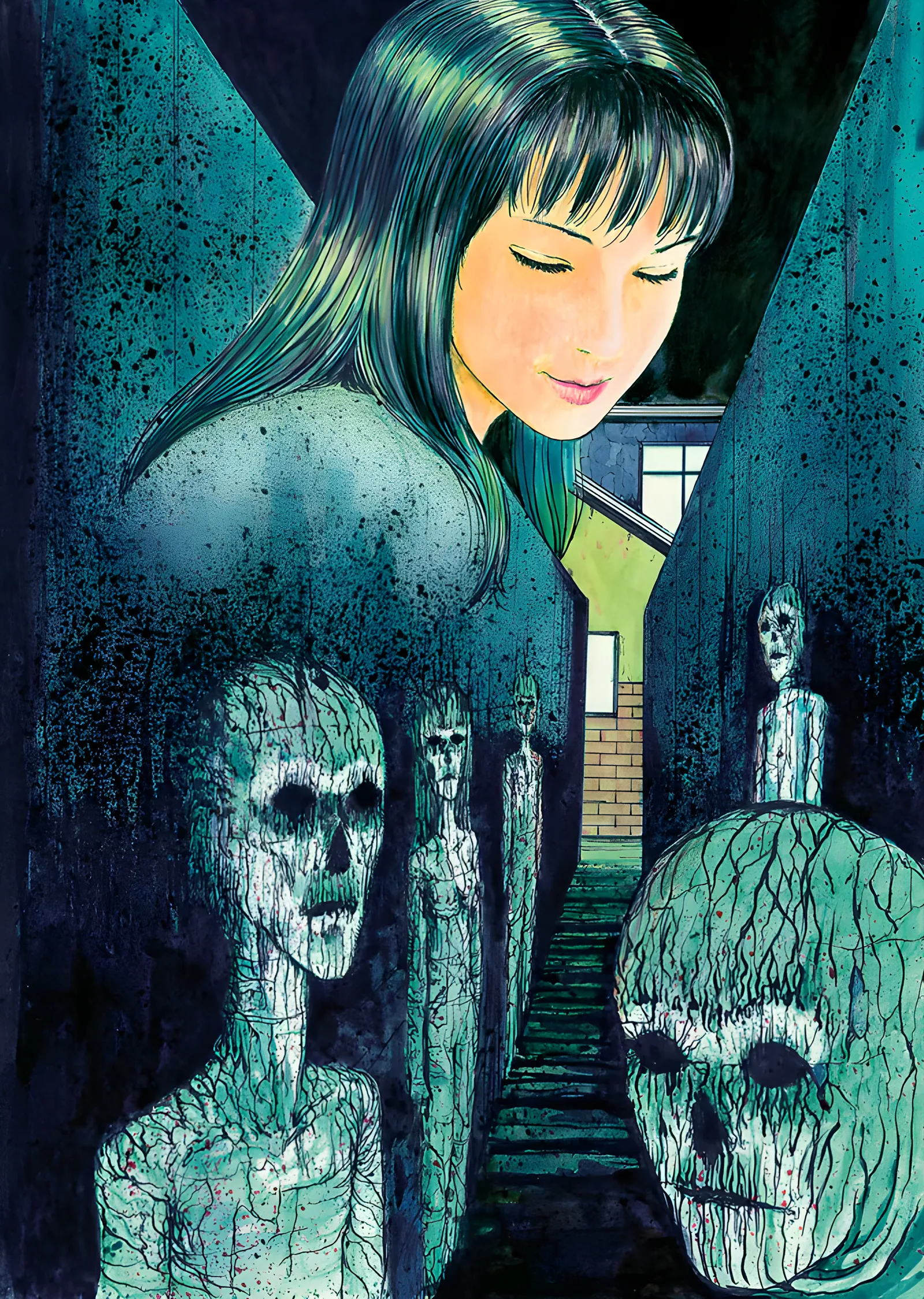 Junji Ito - Sokak Hayaletleri metal tablo