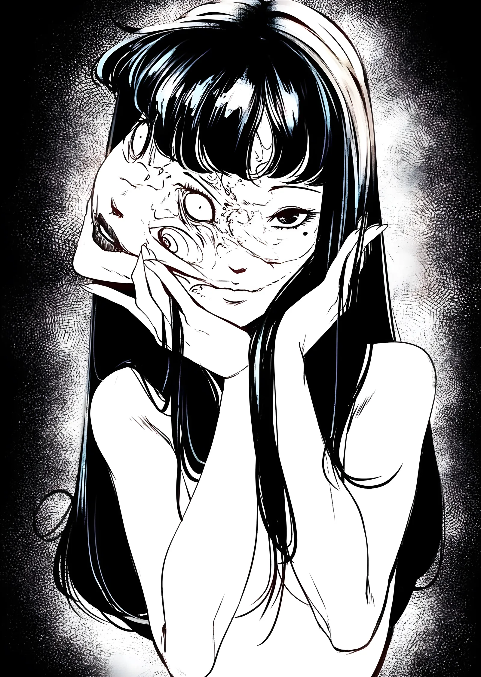 Junji Ito Tomie metal tablo