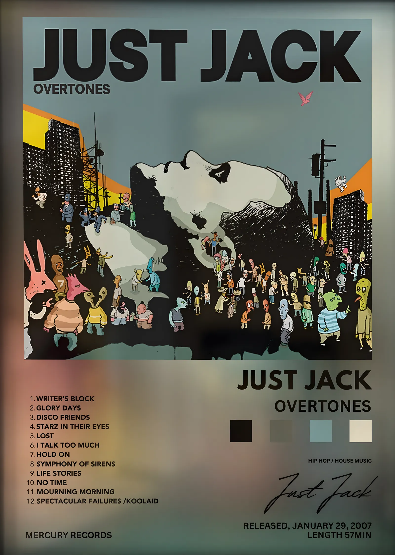 Just Jack: Overtones metal tablo