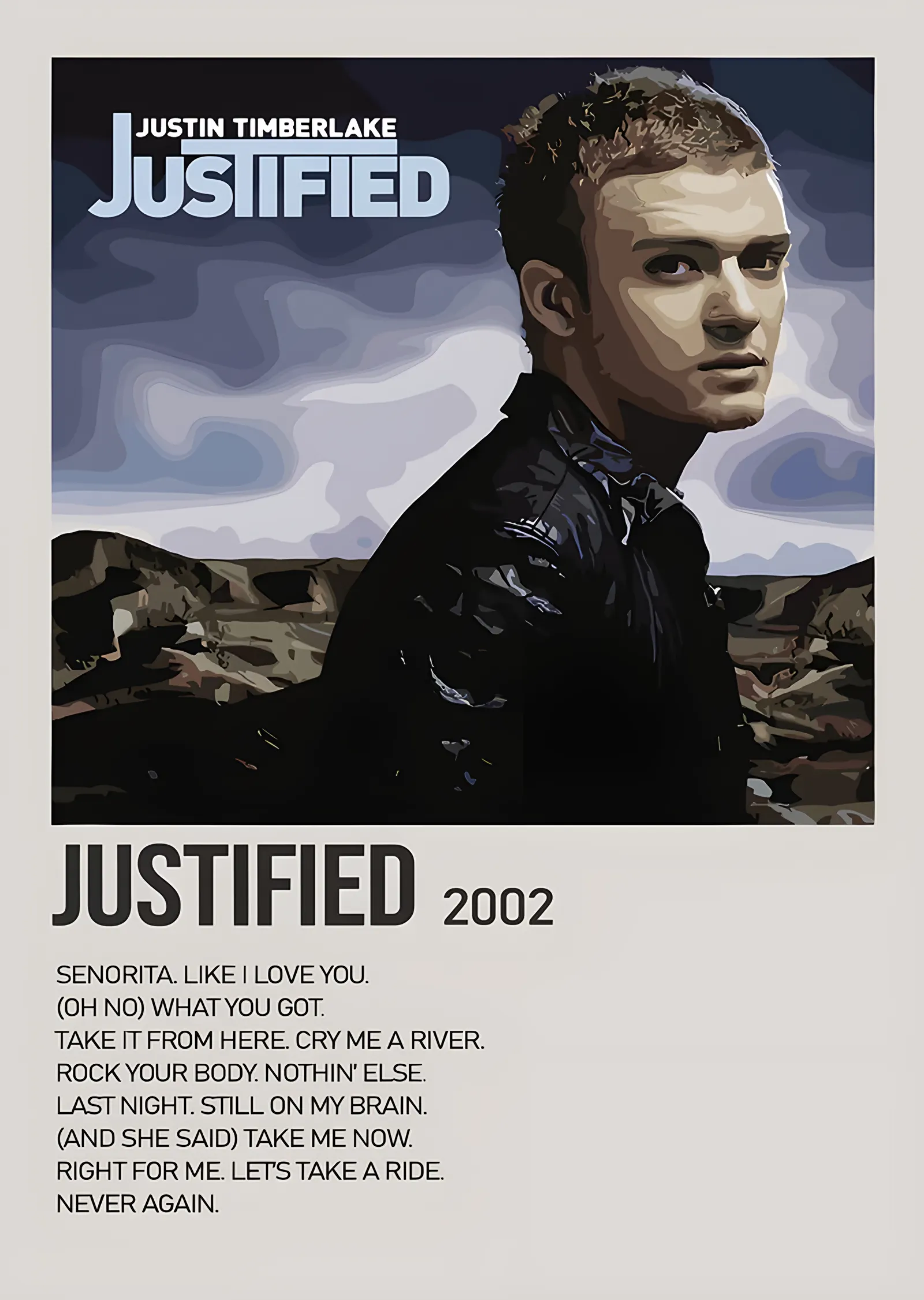 Justin Timberlake - Justified metal tablo