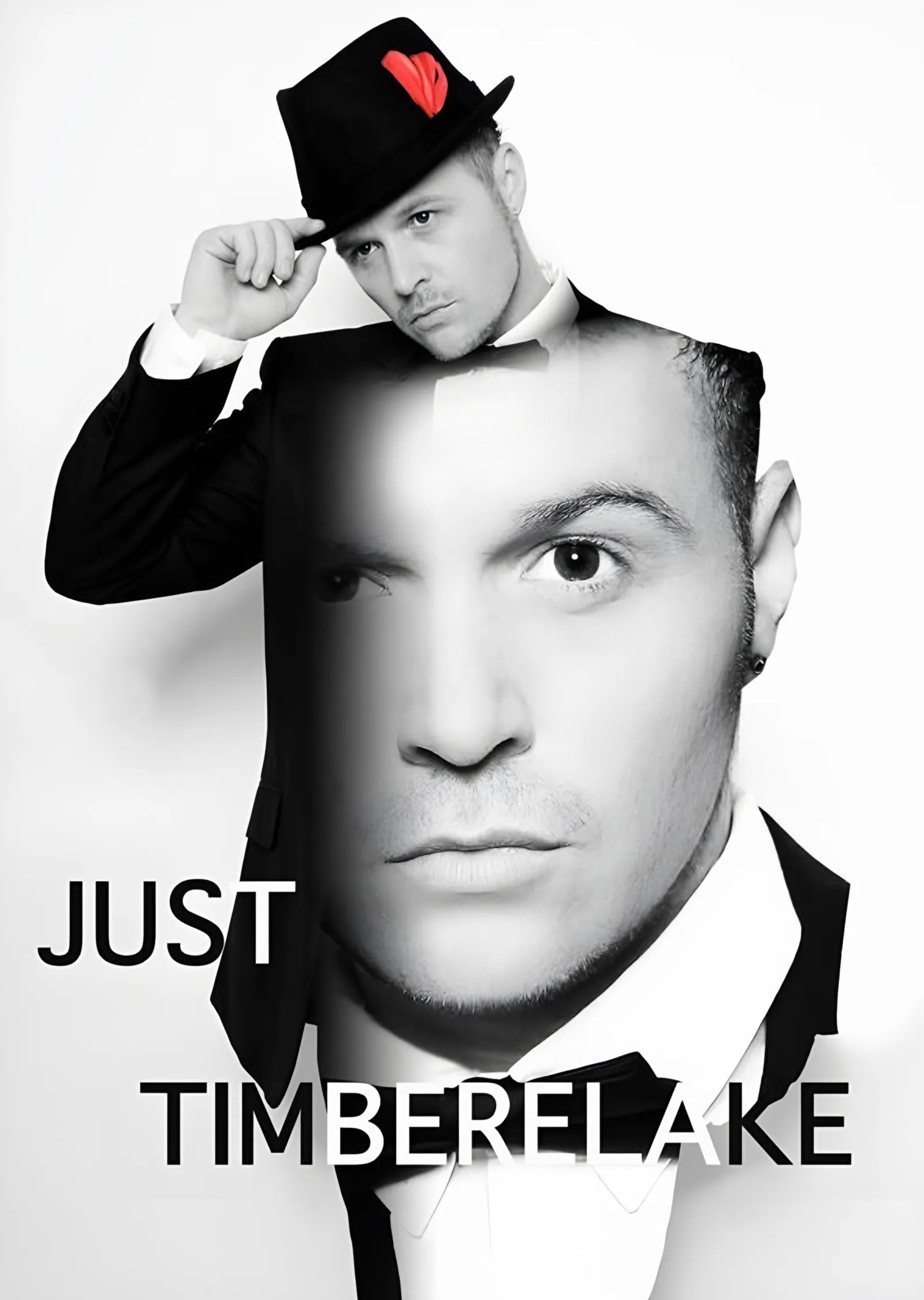 Justin Timberlake - Şapkalı Portre metal tablo