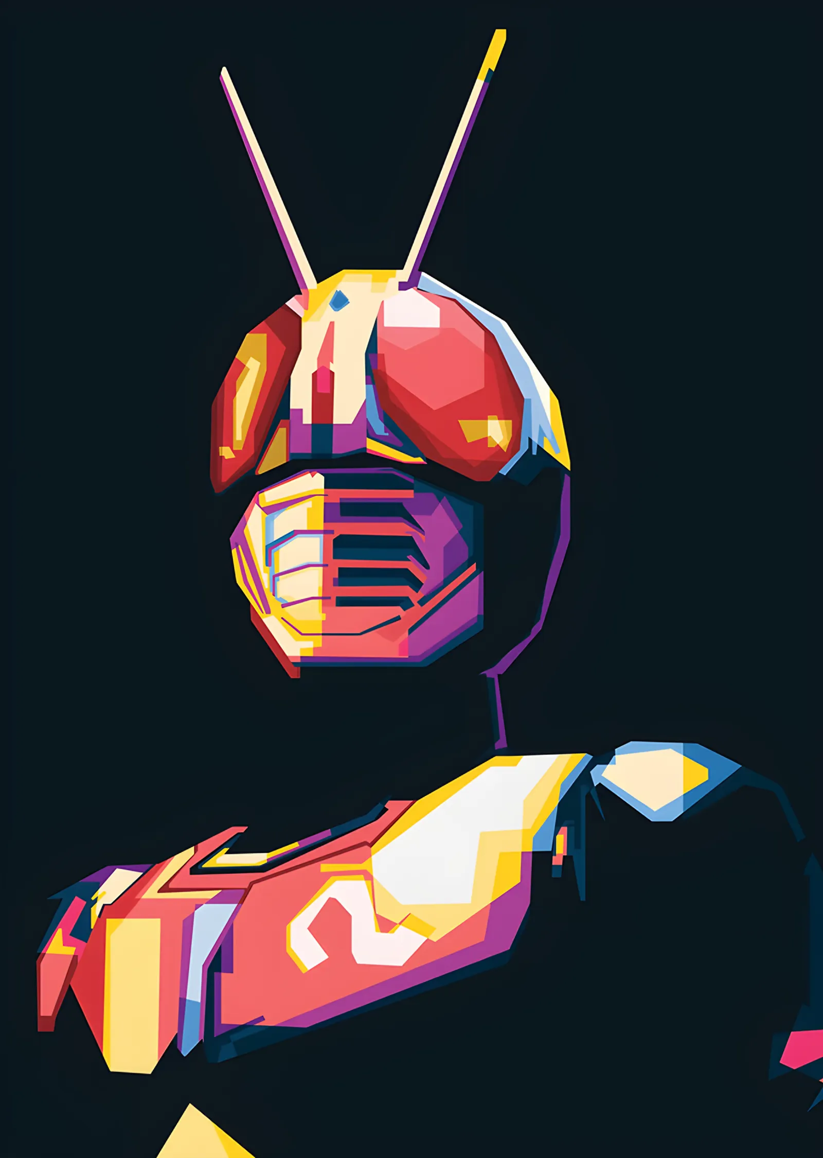 Kamen Rider Black RX Minimal metal tablo