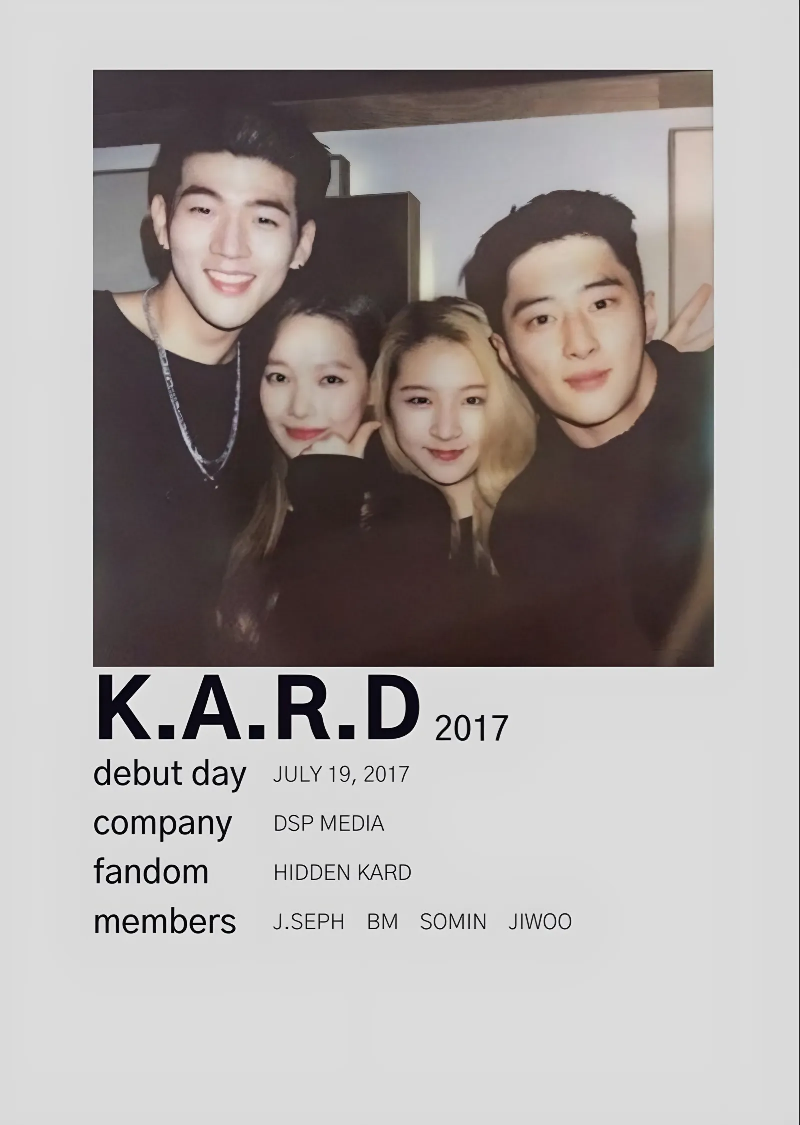 KARD - 2017 Künyesi metal tablo
