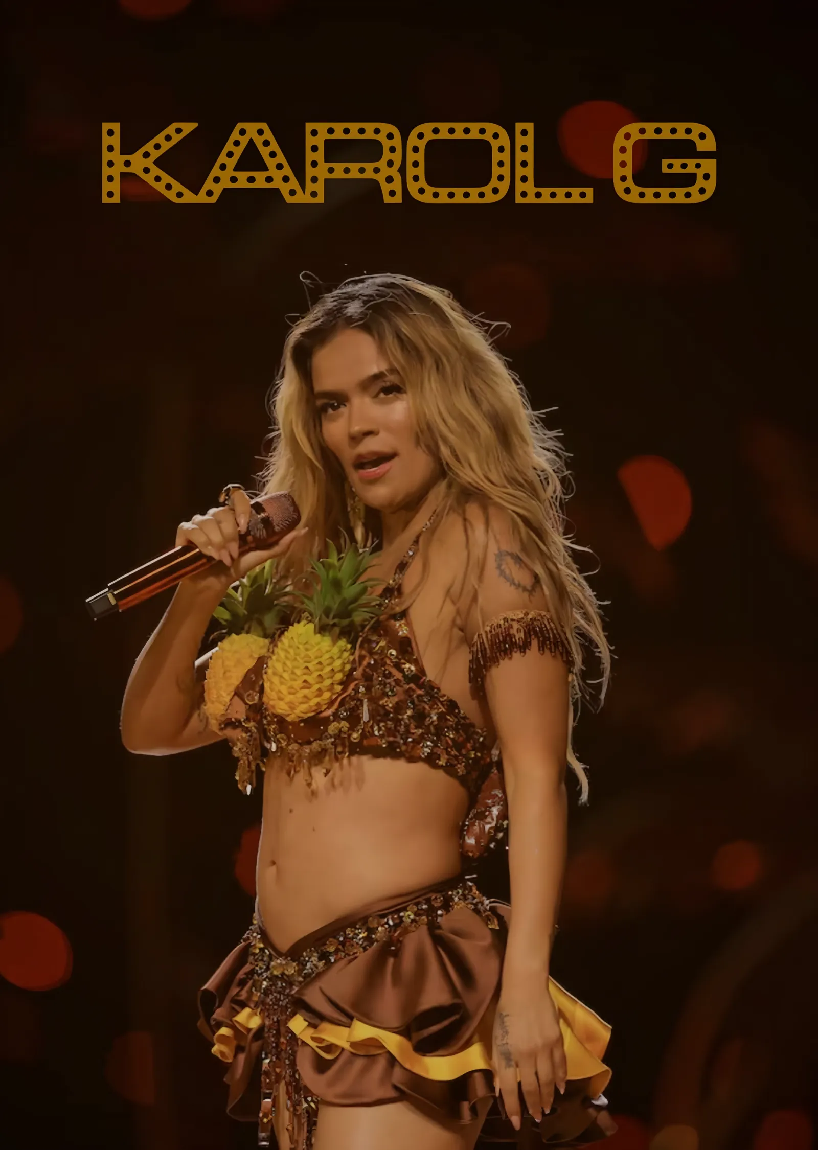 KAROL G - Ananas metal tablo