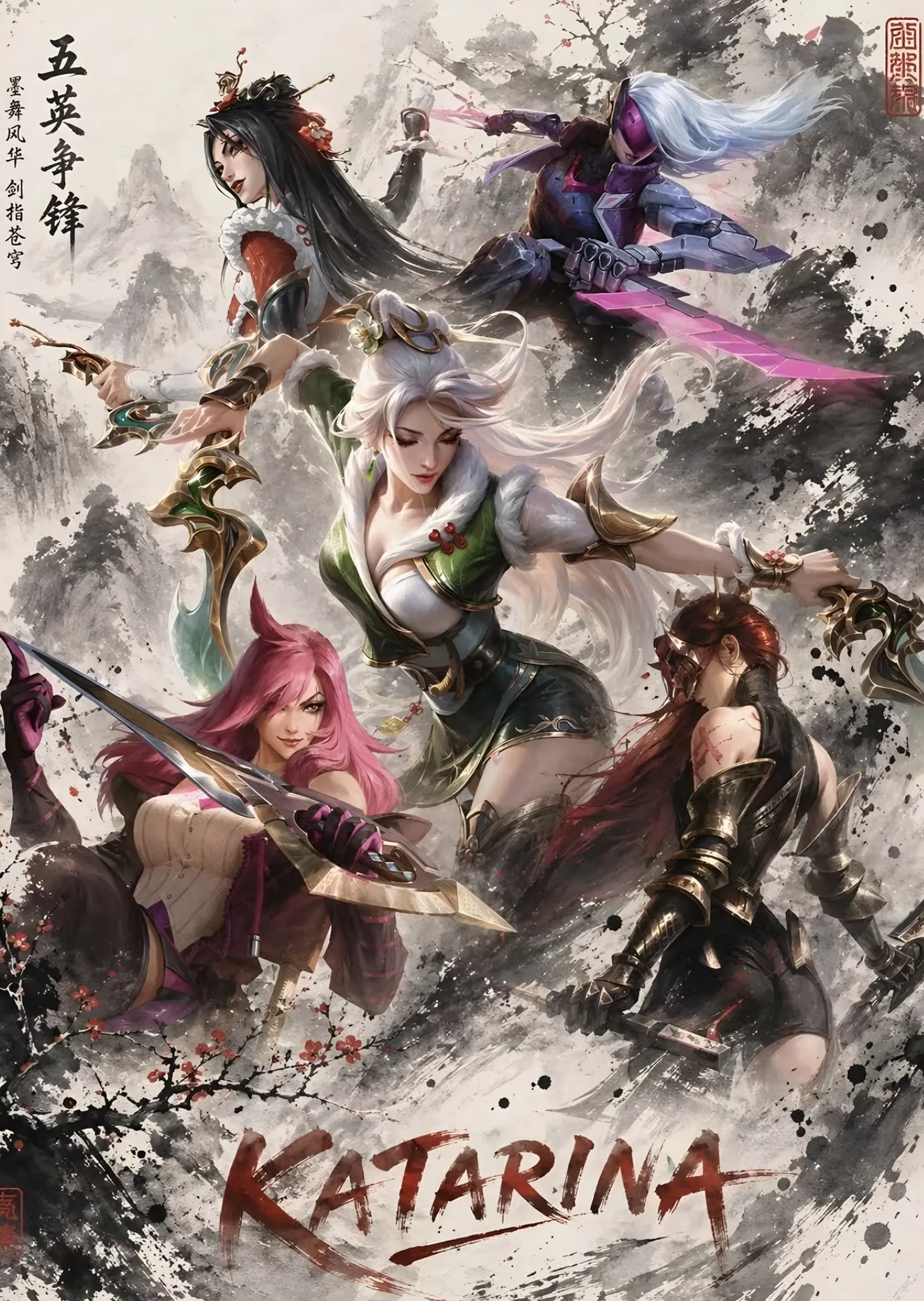Katarina - League of Legends metal tablo