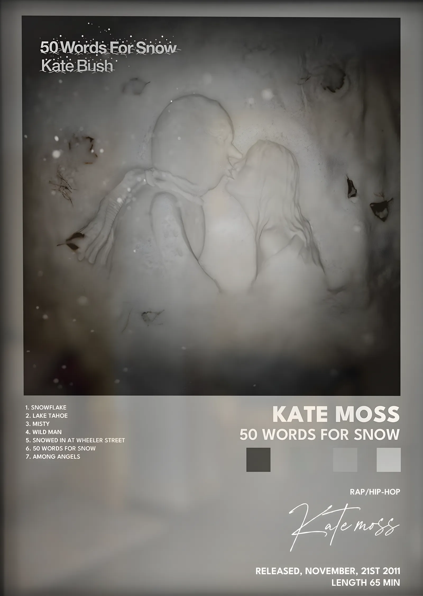 Kate Bush: 50 Words for Snow metal tablo