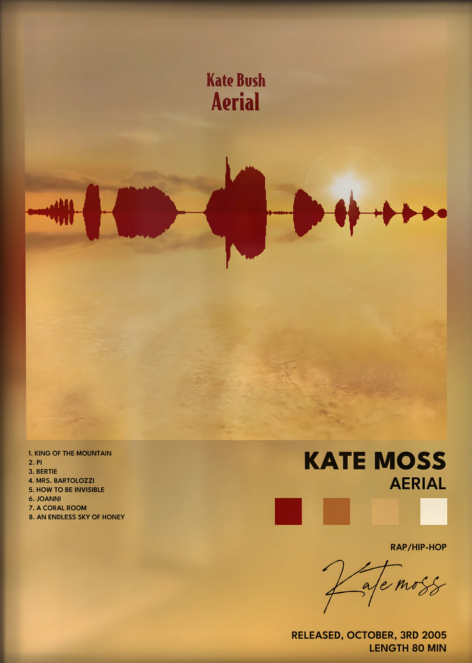 Kate Bush: Aerial metal tablo