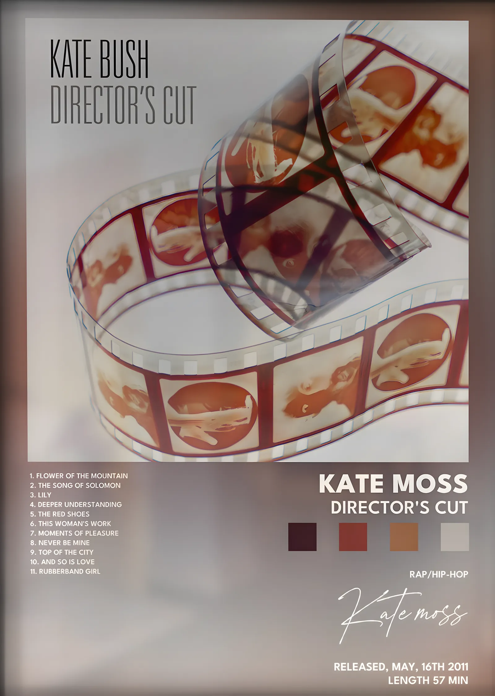 Kate Bush: Director's Cut metal tablo