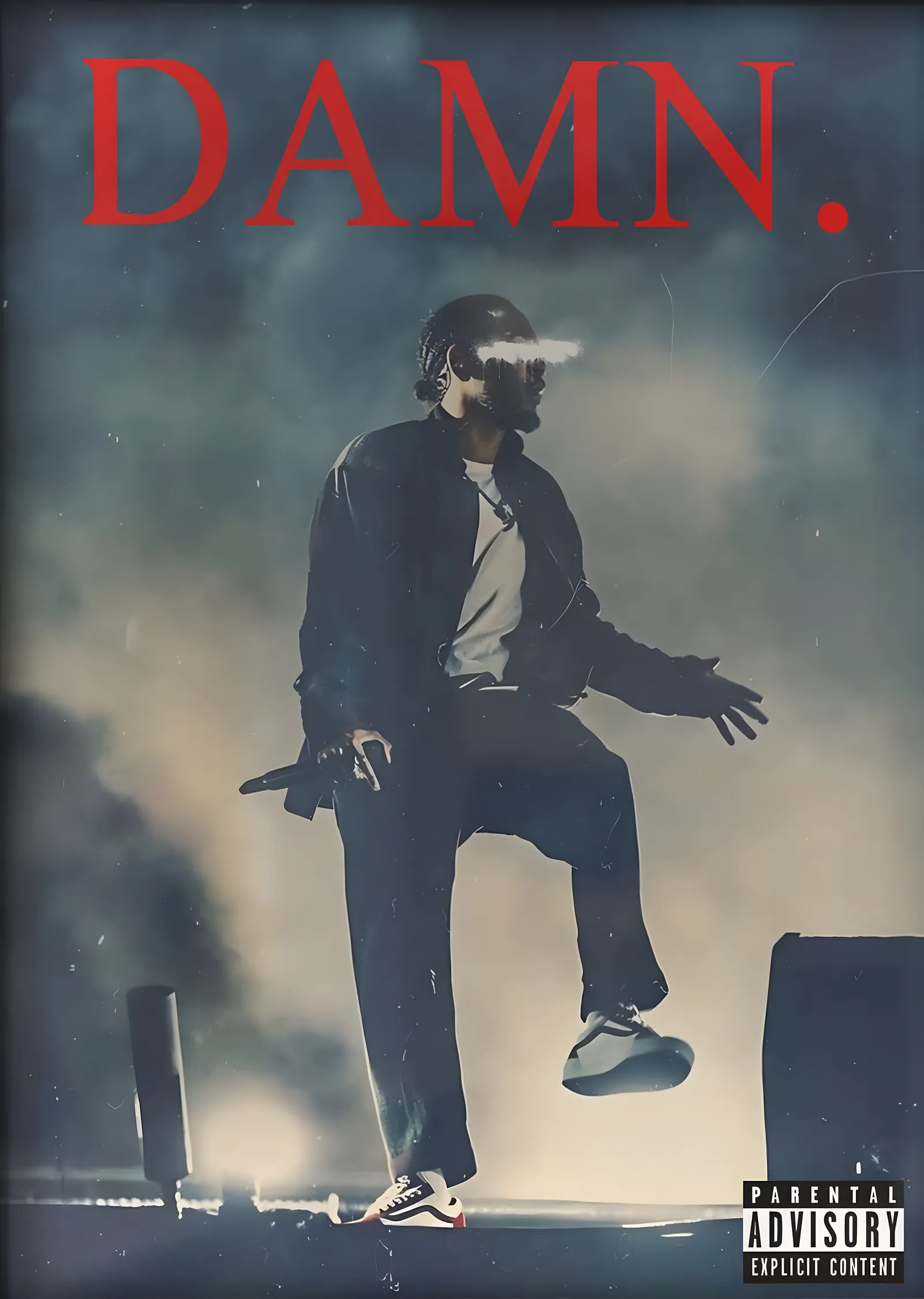 Kendrick Lamar: DAMN. (Sahne Silüeti) metal tablo