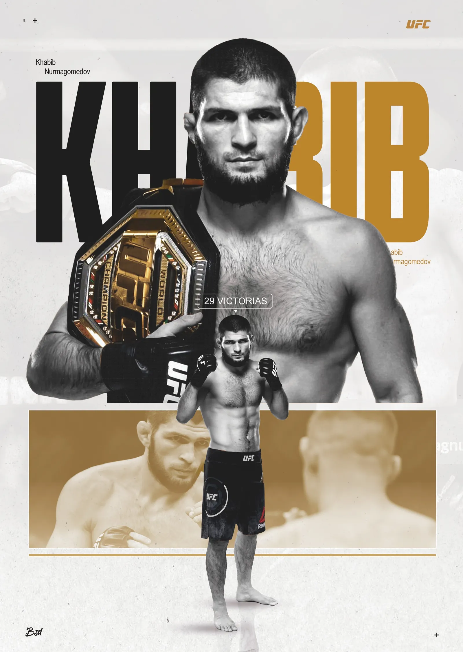 Khabib Nurmagomedov: Yenilmez Kemer metal tablo