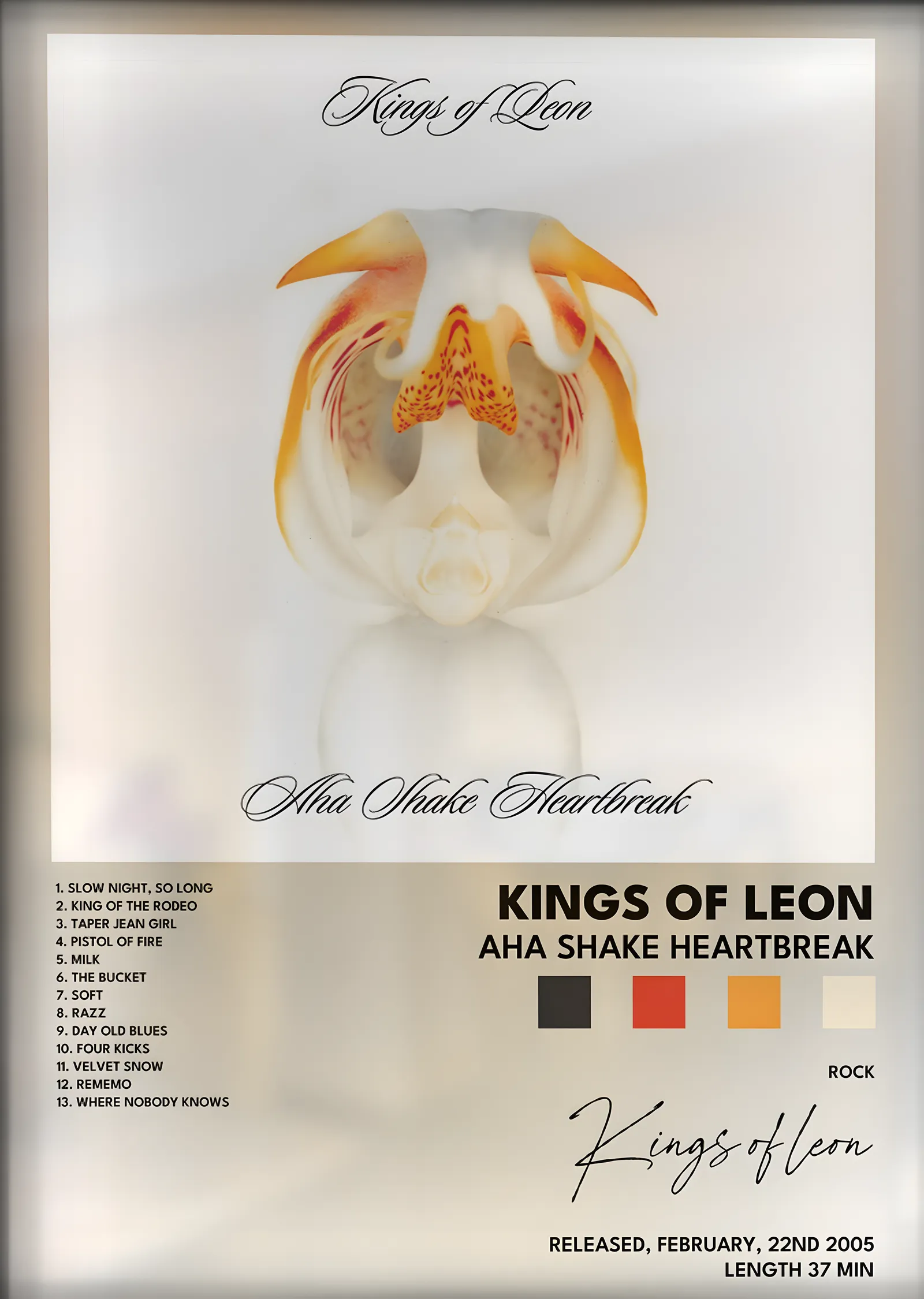 Kings of Leon: Aha Shake Heartbreak metal tablo