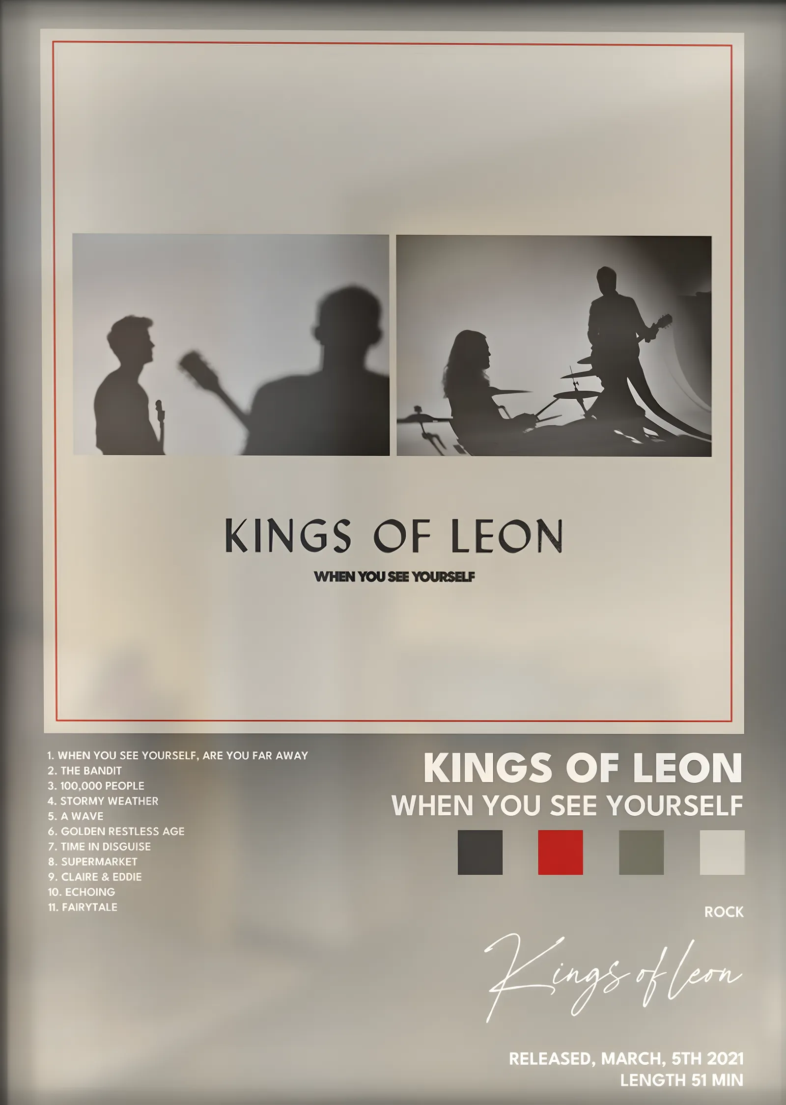 Kings of Leon: When You See Yourself metal tablo