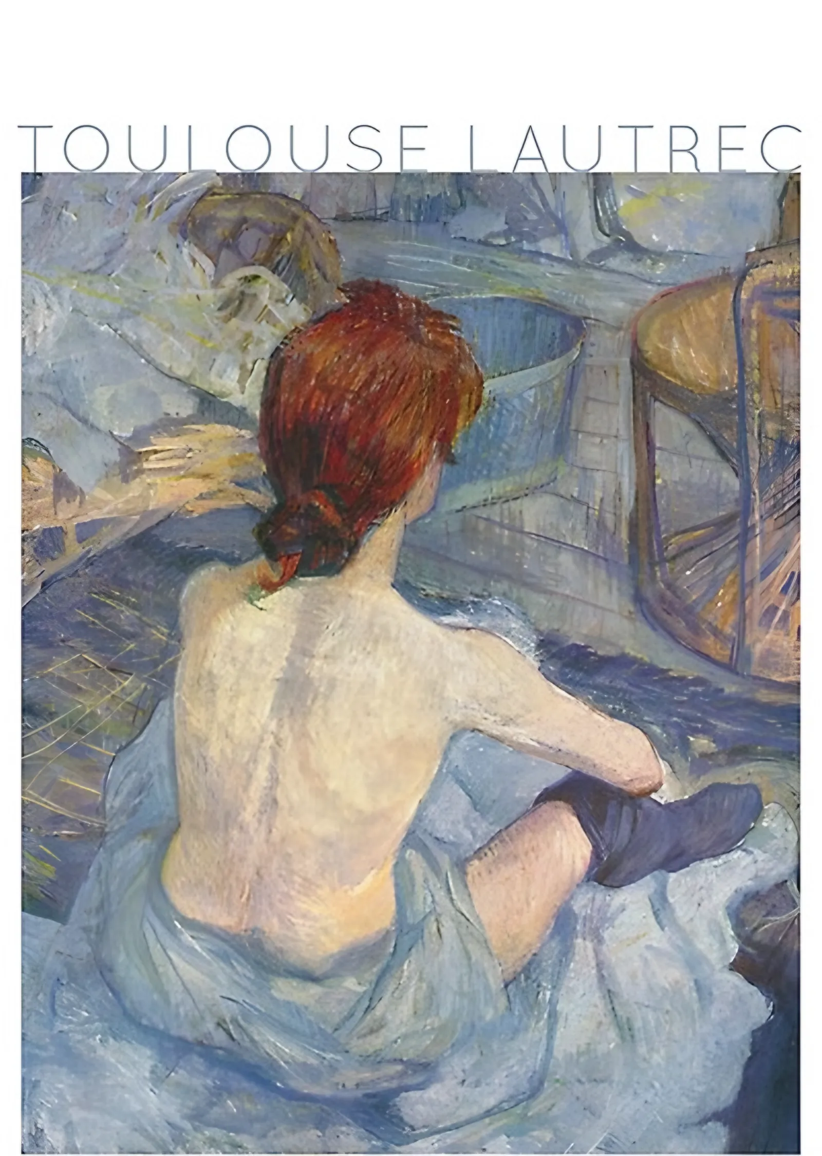 Kızıl Saçlı Kadın - Henri de Toulouse-Lautrec metal tablo
