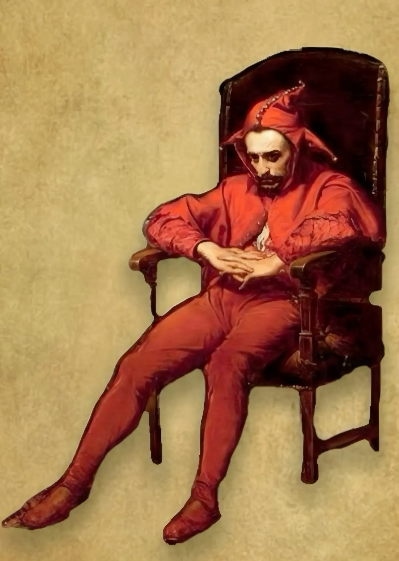 Stańczyk Figürü - Jan Matejko metal tablo