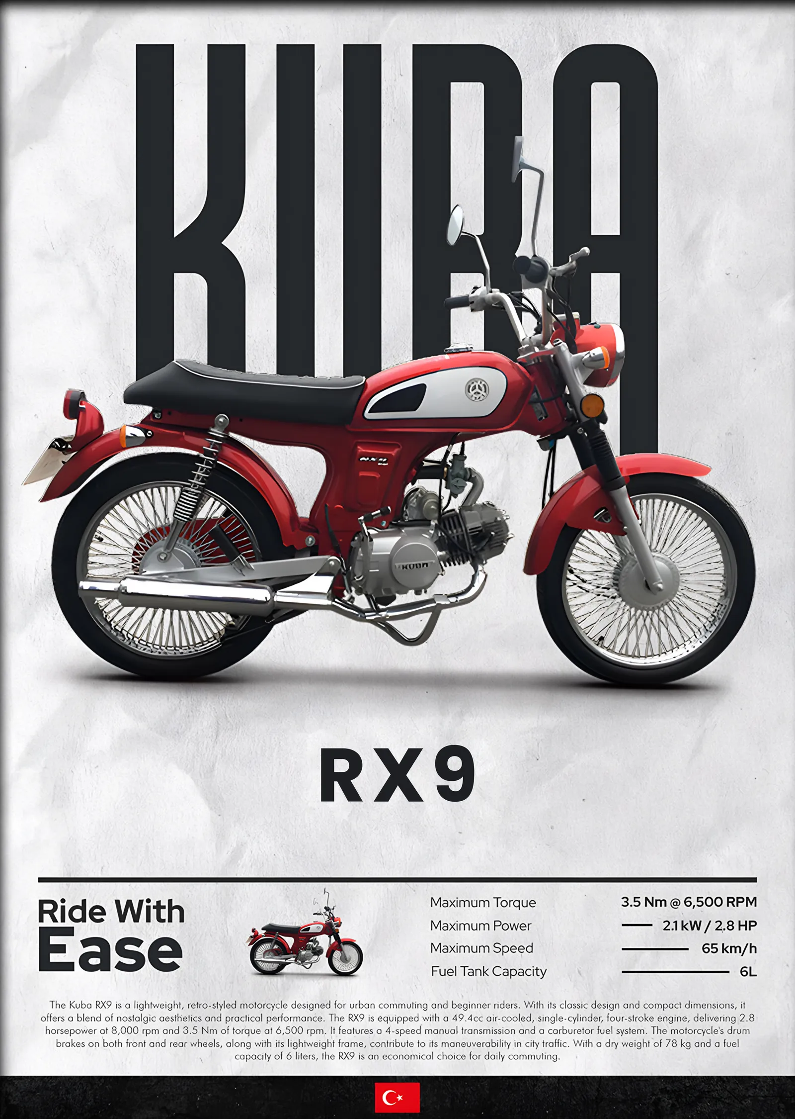 Kuba RX9 metal tablo