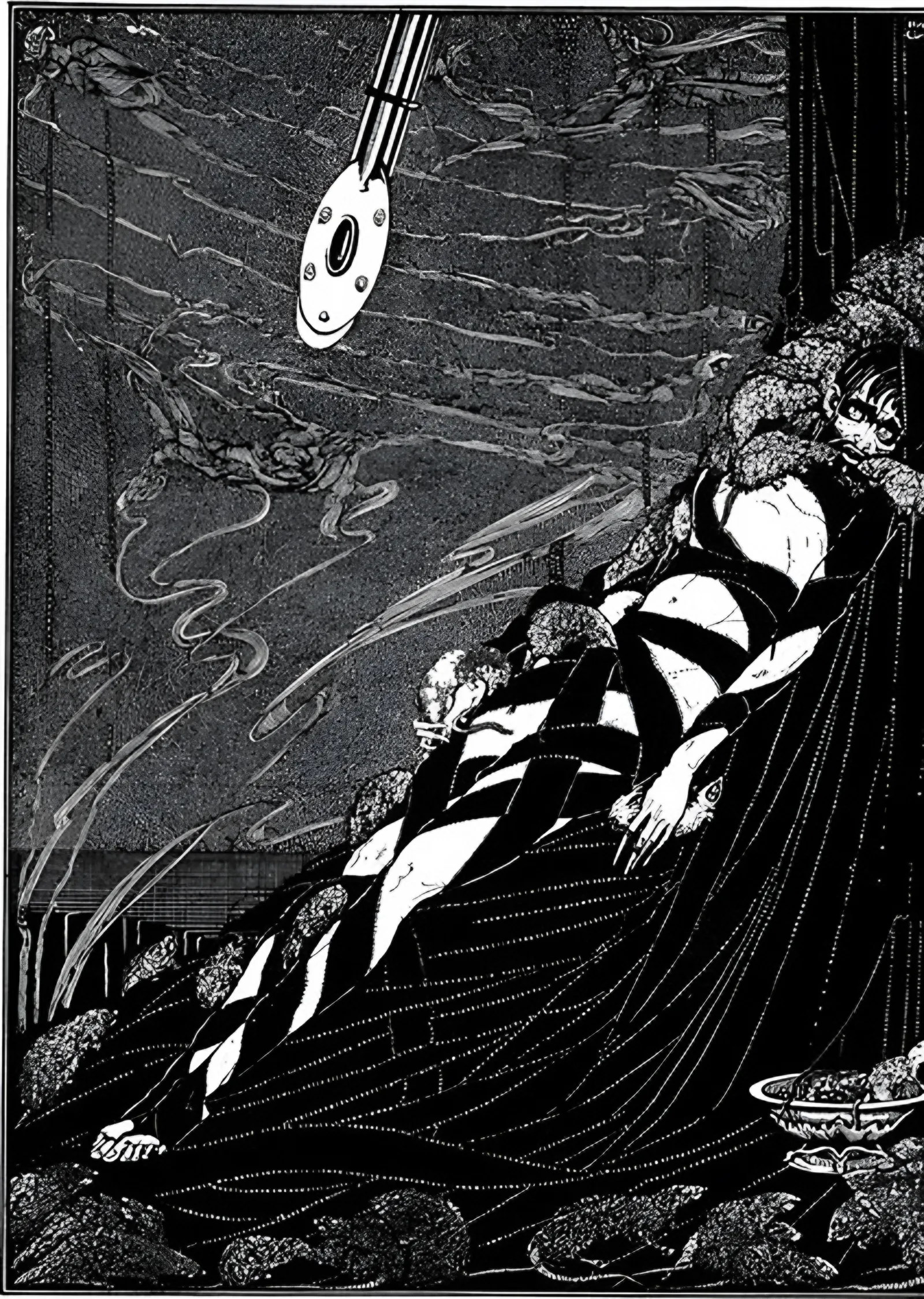 Kuyu ve Sarkaç - Harry Clarke metal tablo