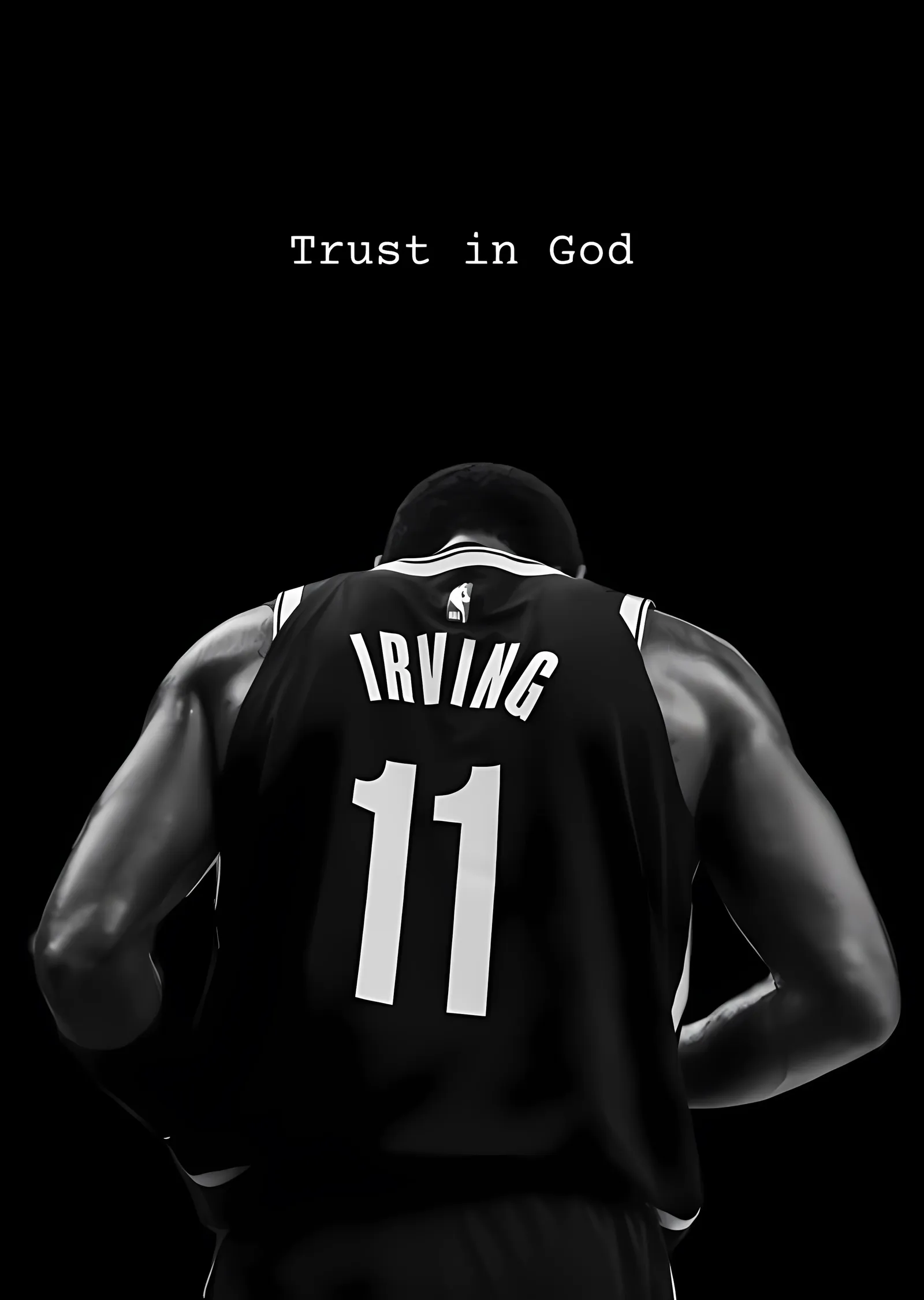 Kyrie Irving: Trust in God metal tablo