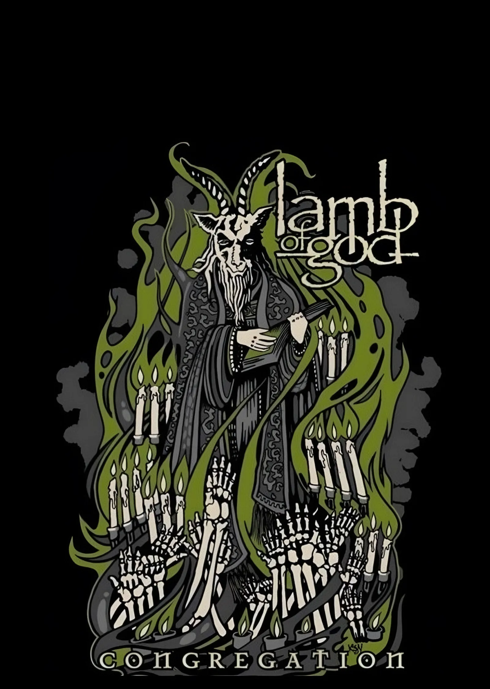 Lamb of God: Congregation Sunağında Keçi metal tablo
