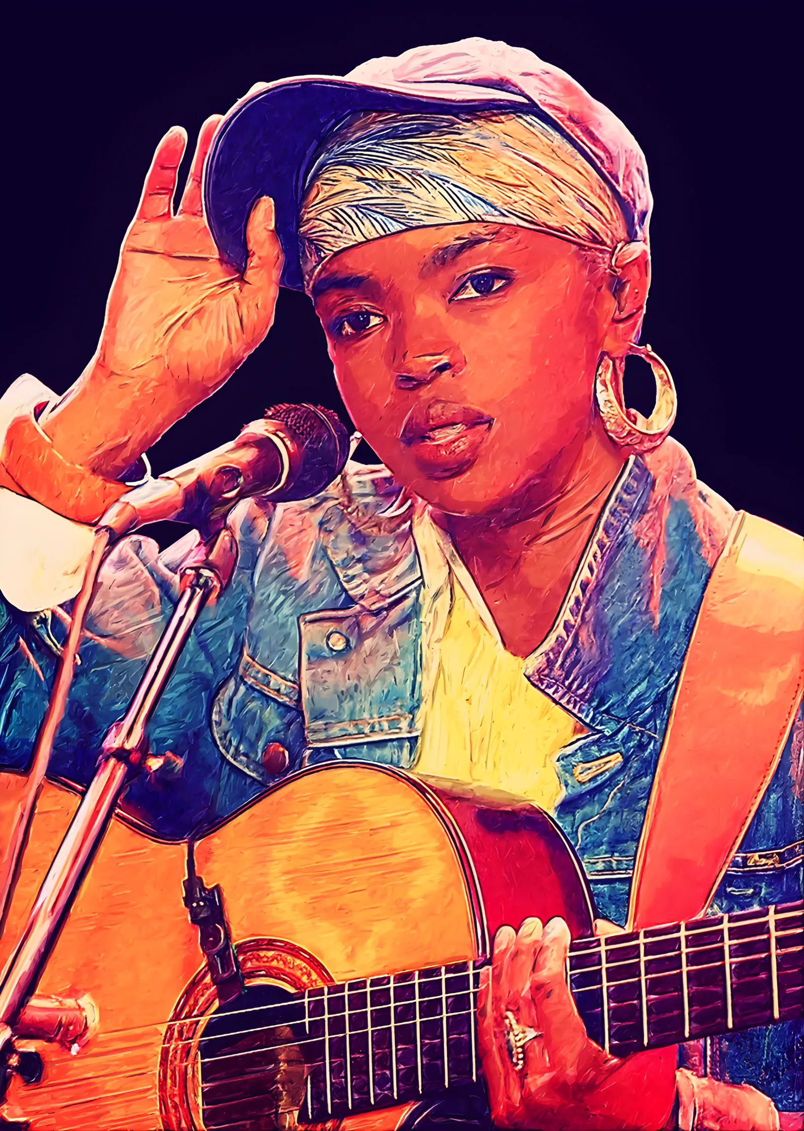 Lauryn Hill - Gitarla metal tablo