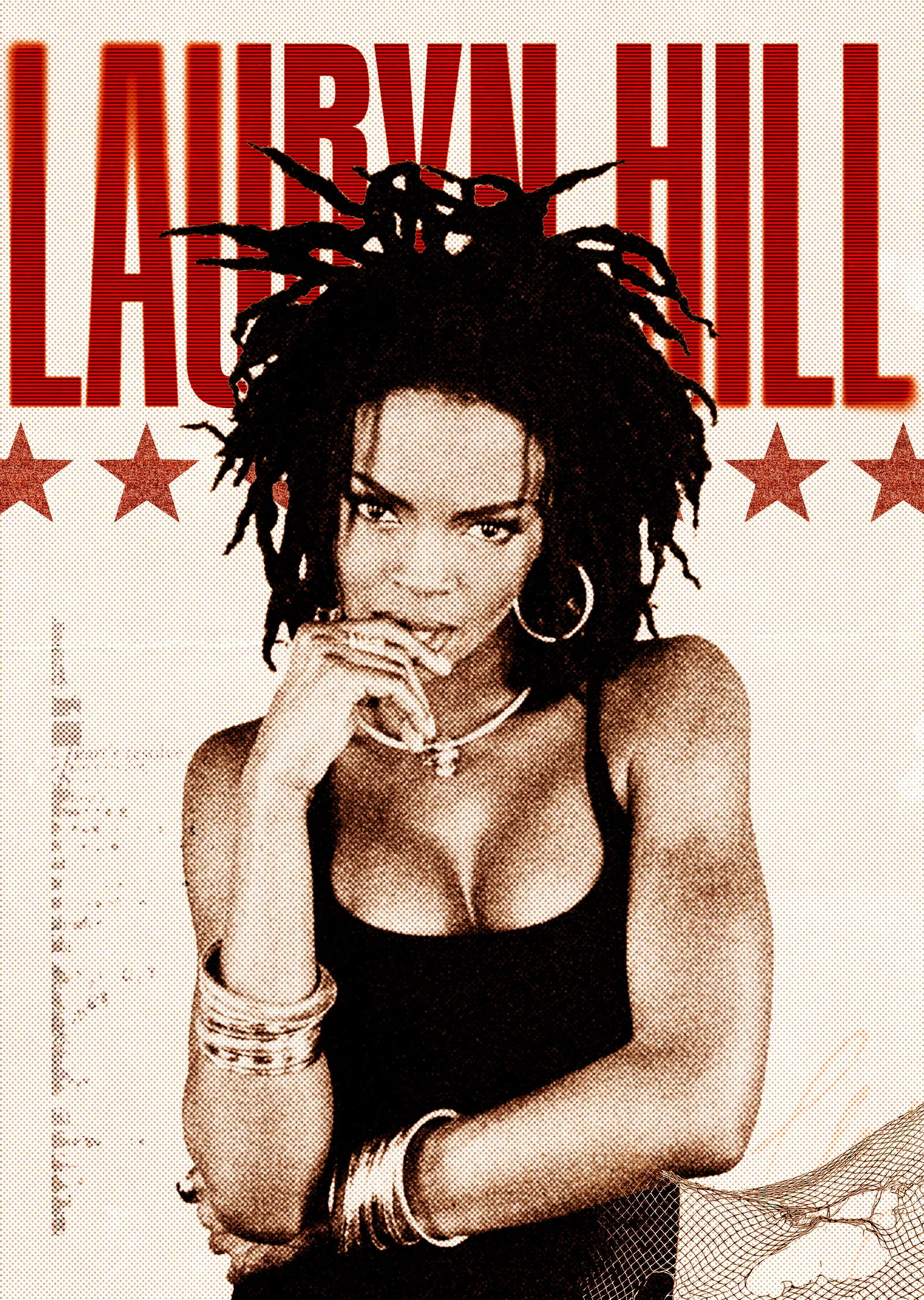Lauryn Hill - Kırmızı Yıldızlar metal tablo