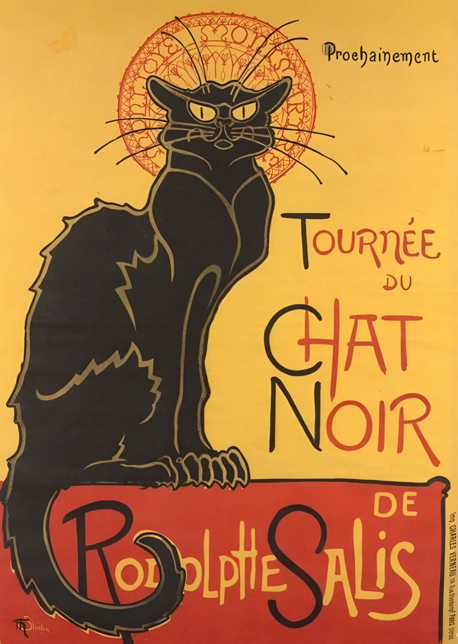 Le Chat Noir - Tournée Afişi metal tablo