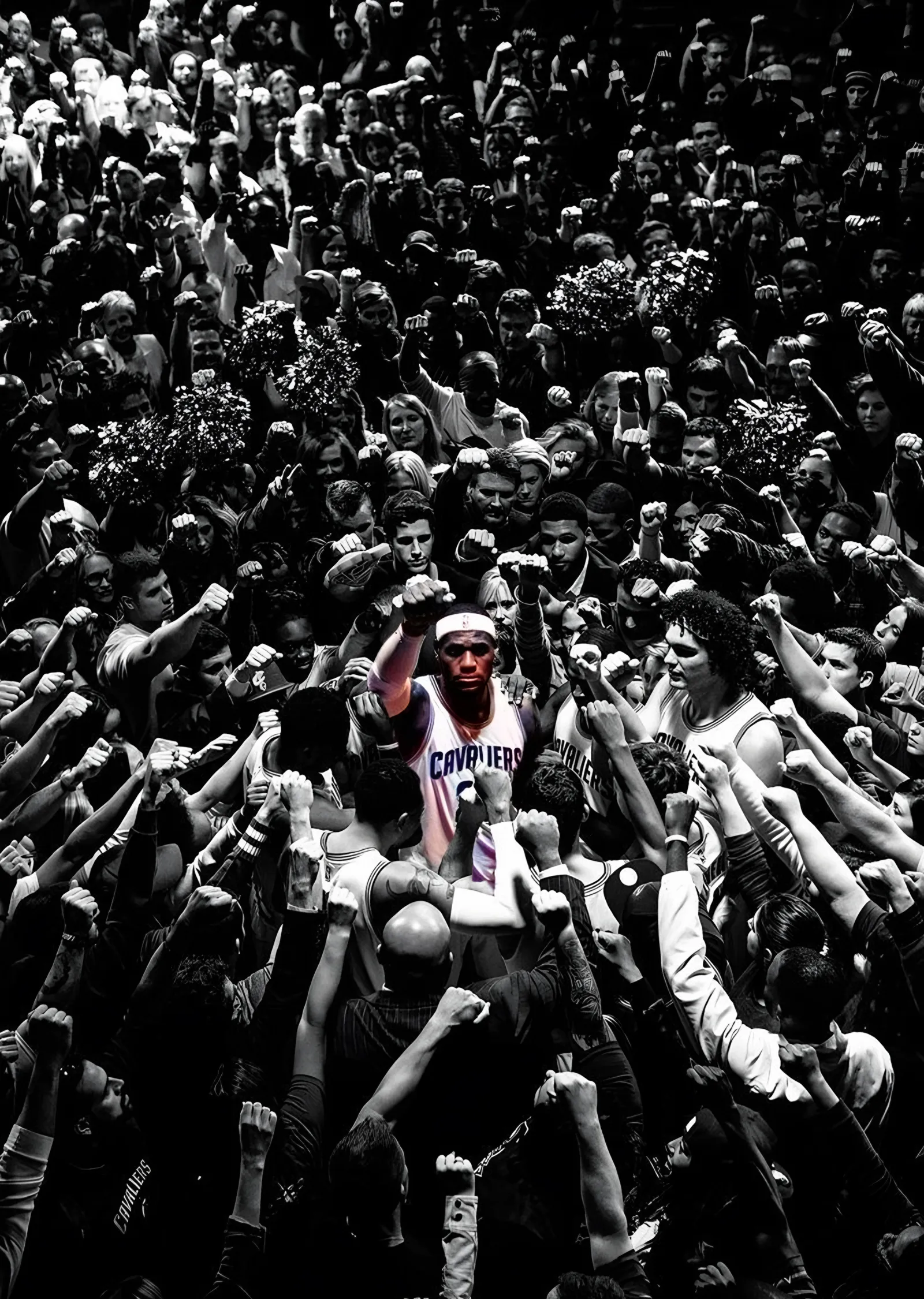 LeBron James: Kalabalığın Ortasında metal tablo