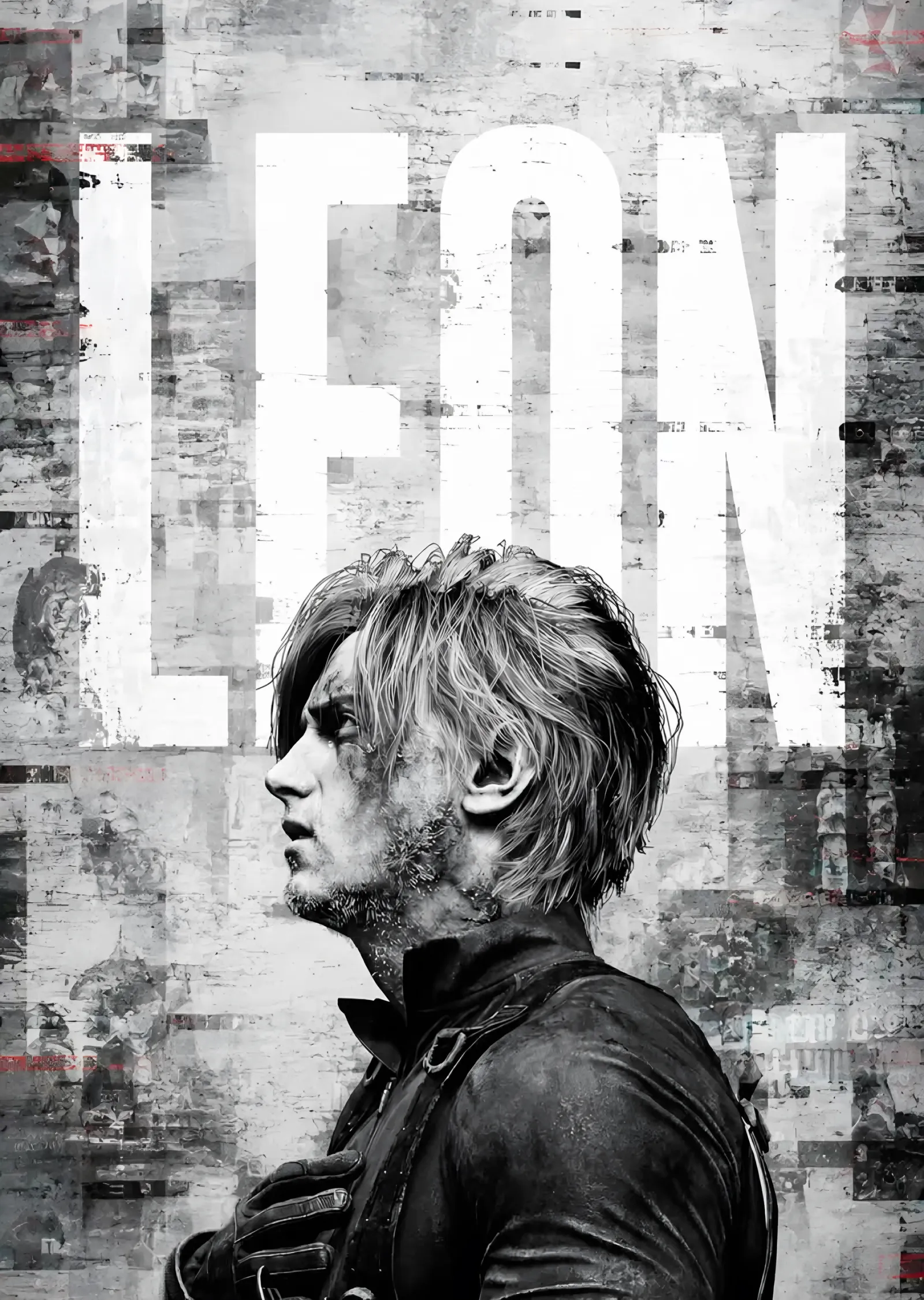 Leon S. Kennedy - Resident Evil metal tablo