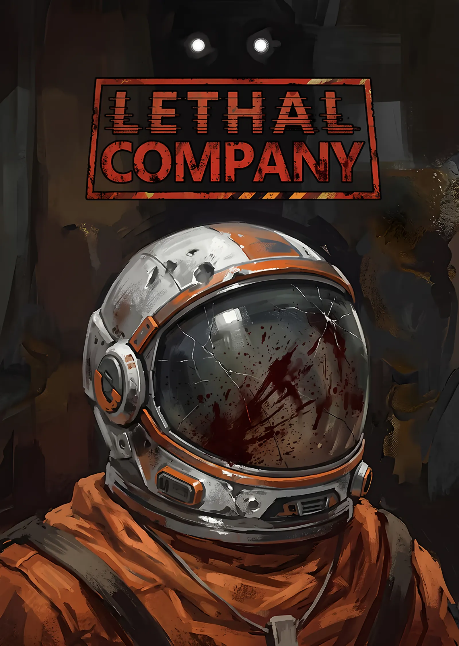 Lethal Company: Kanlı Astronot Kaskı metal tablo