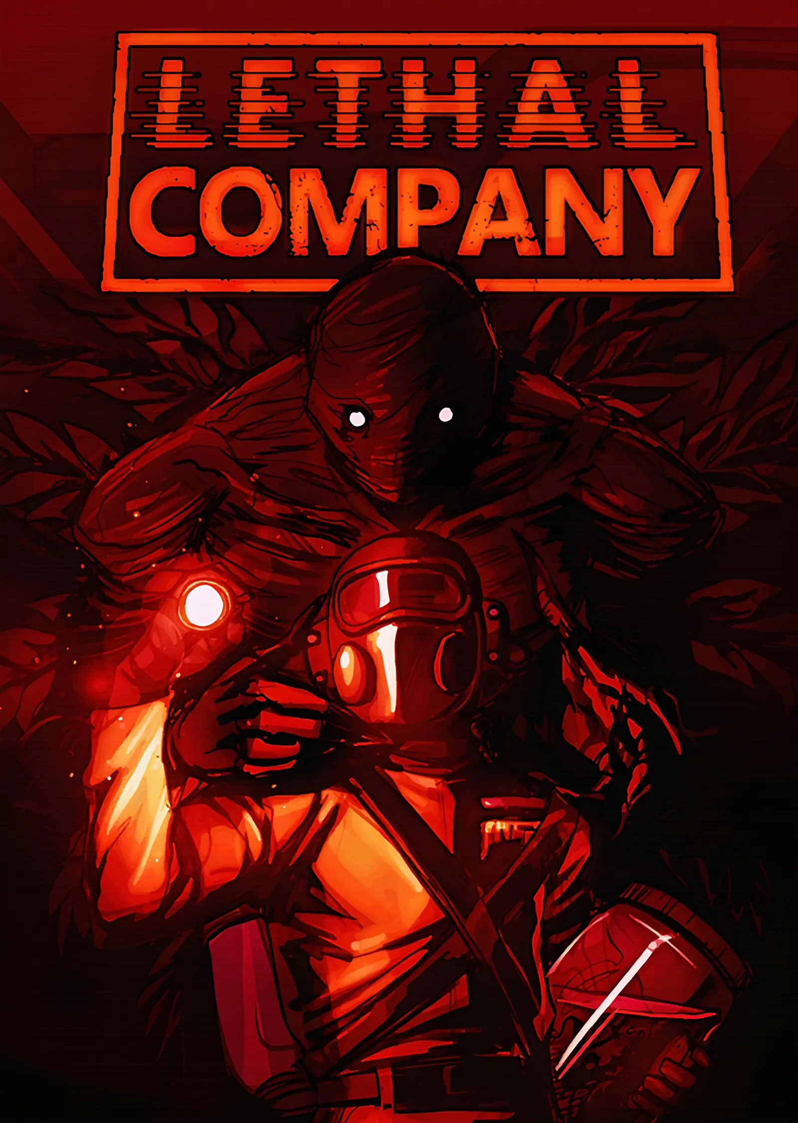 Lethal Company: Kızıl Işıkta Çalışan metal tablo