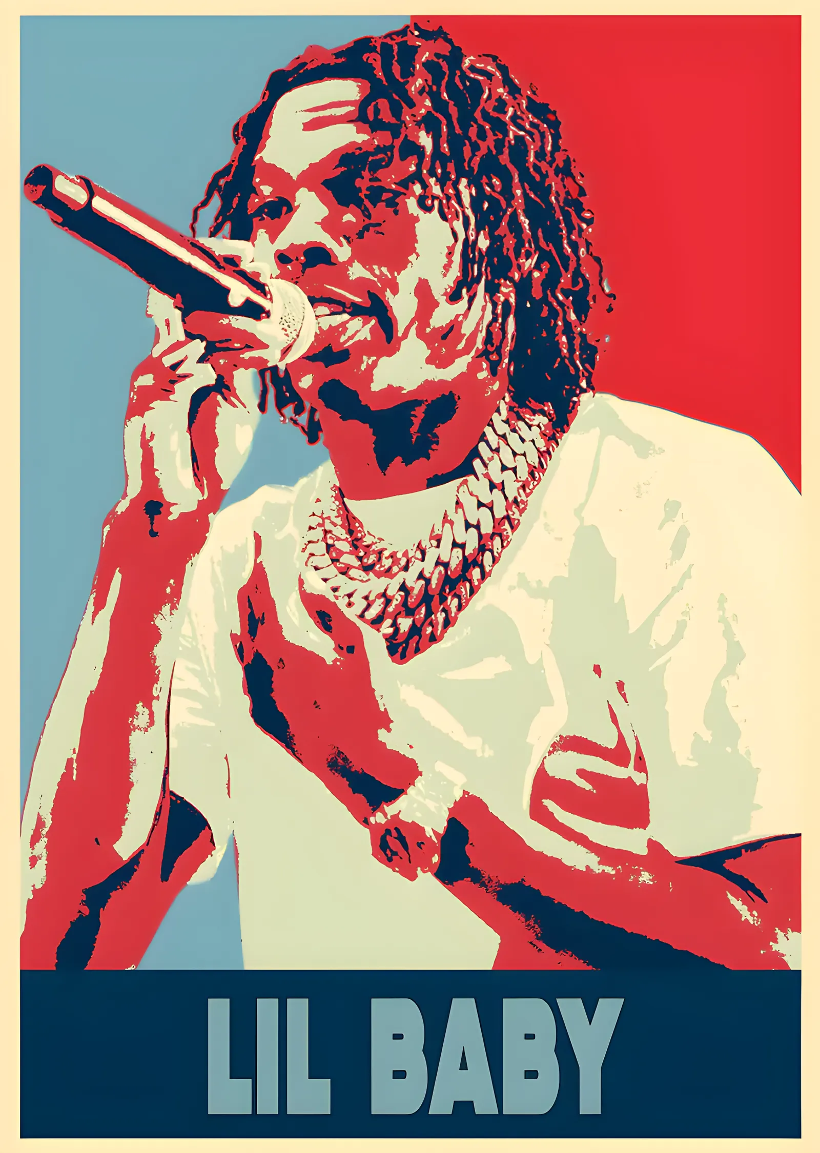 Lil Baby - Pop Art metal tablo