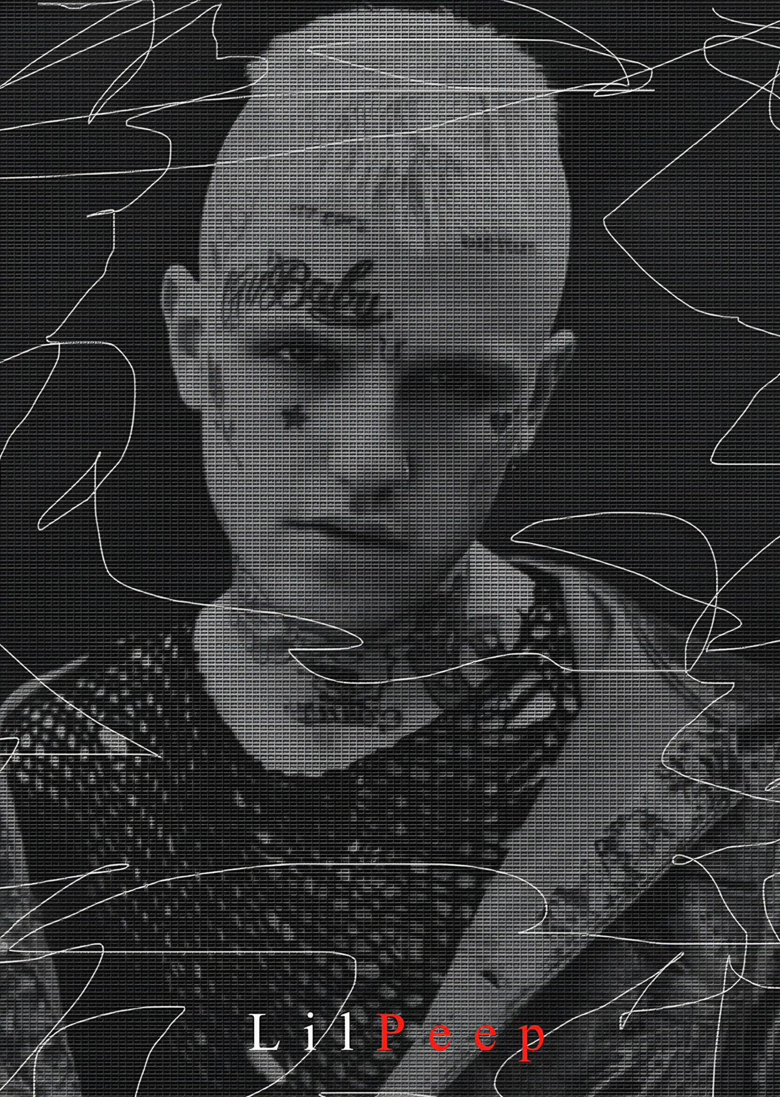 Lil Peep - Gri Doku metal tablo